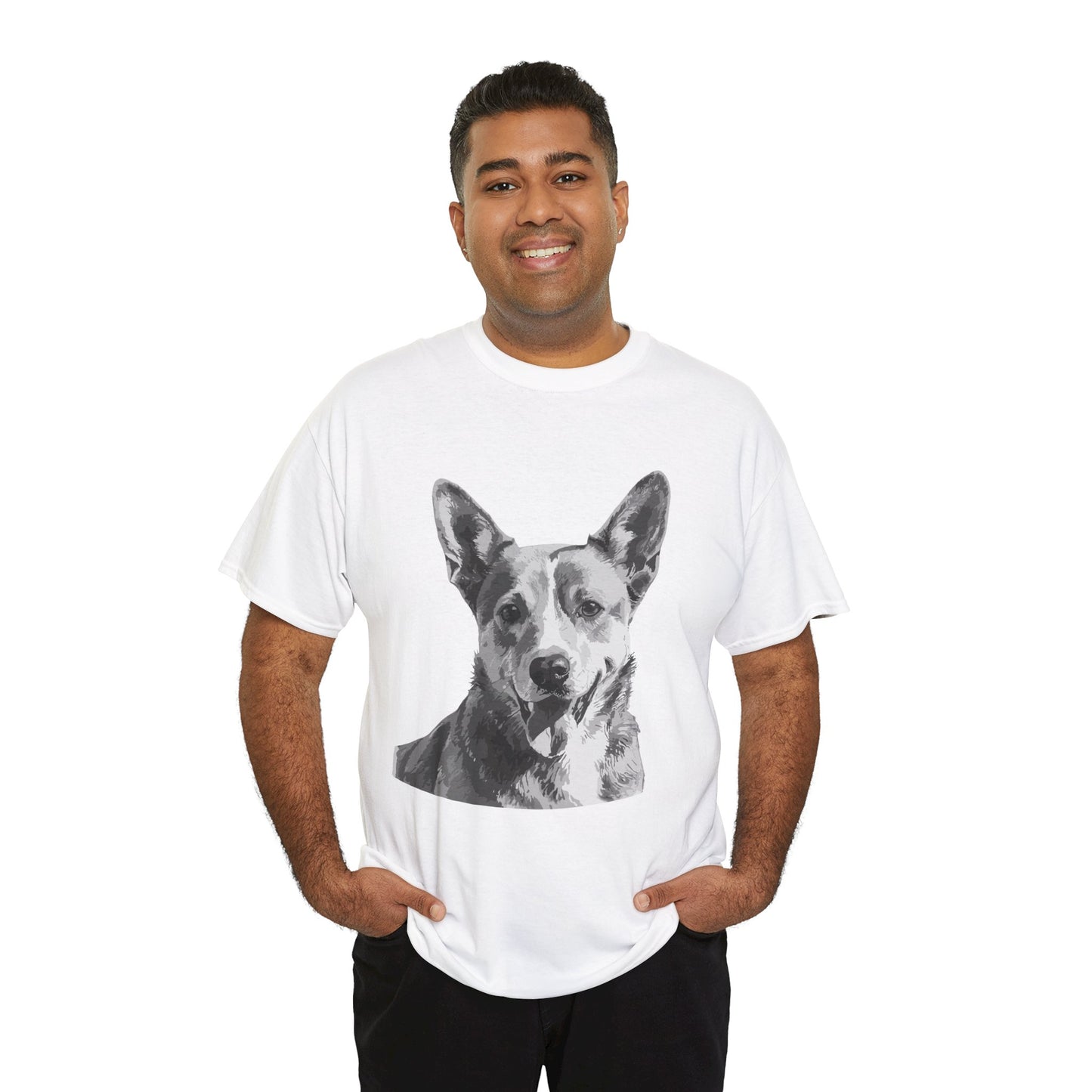 Australian Cattle Dog, Dog, Cute, Puppy, Love, Family Unisex Heavy Cotton Tee