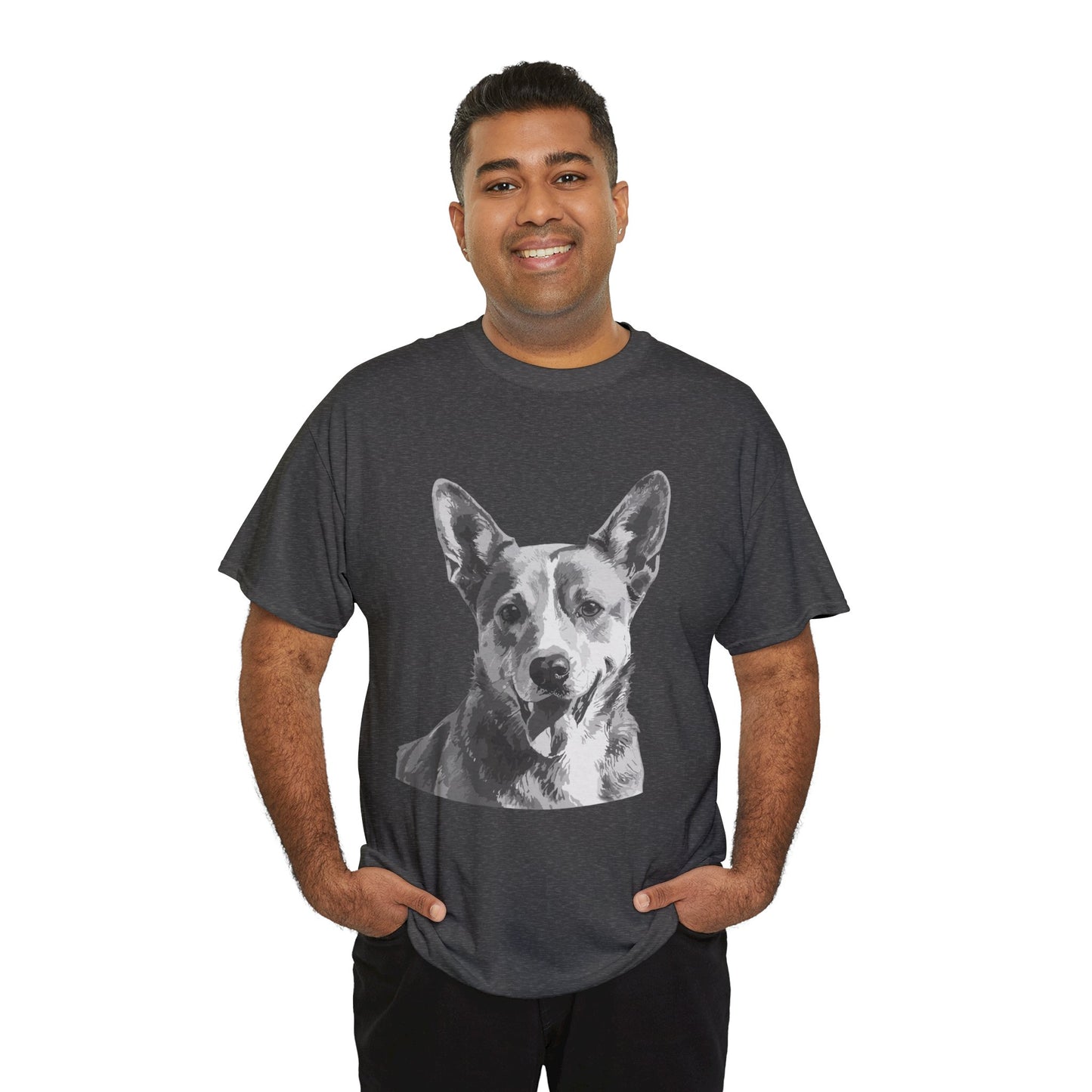 Australian Cattle Dog, Dog, Cute, Puppy, Love, Family Unisex Heavy Cotton Tee