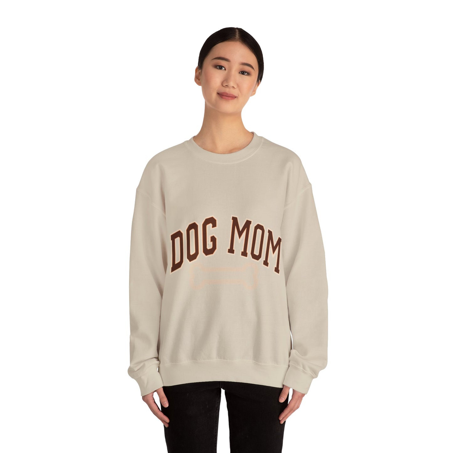 Dog Mom, Love, Dog, Mom, Puppy, Family, Unisex Heavy Blend™ Crewneck Sweatshirt