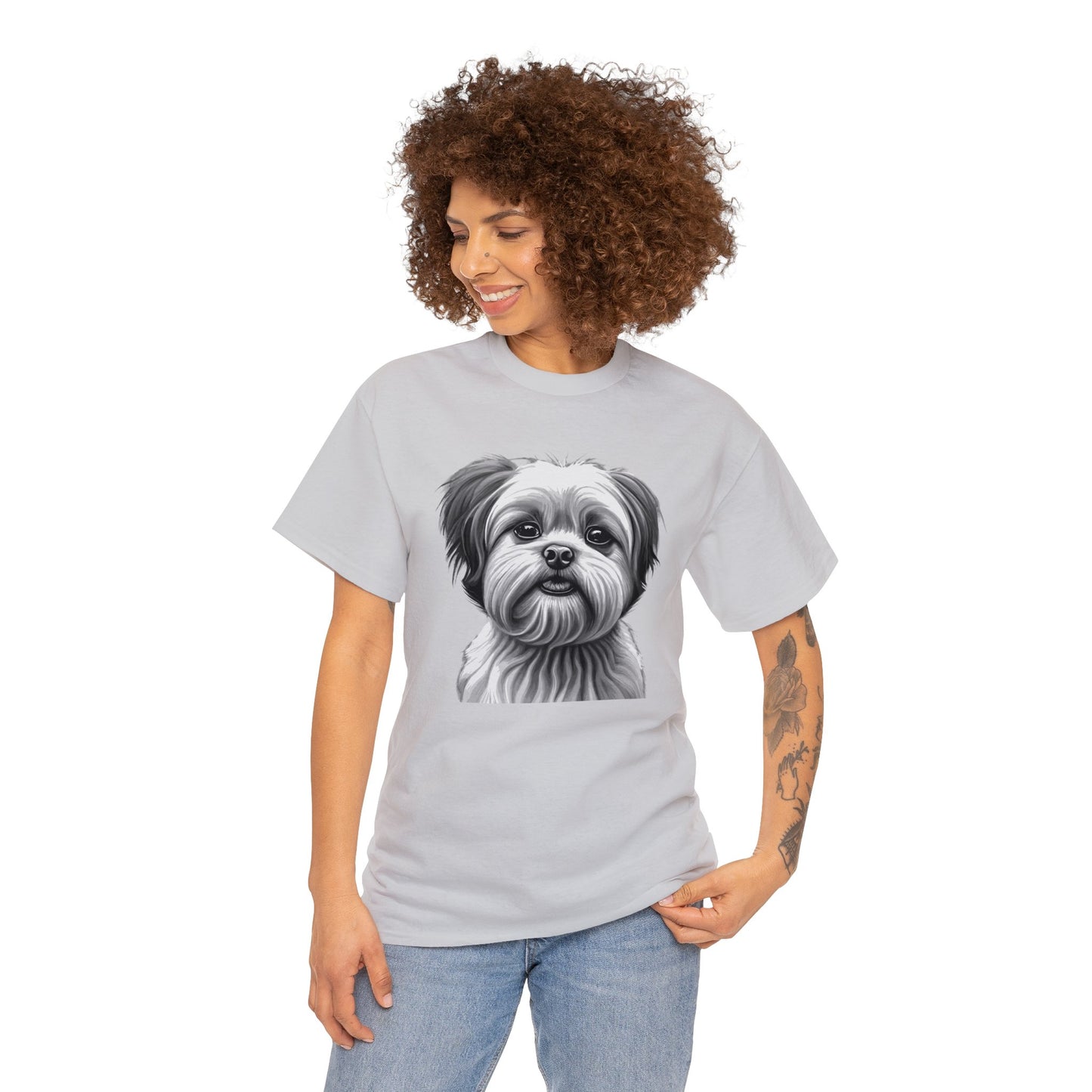 Shih Tzu, Dog, Dog Lover, Unisex Heavy Cotton Tee