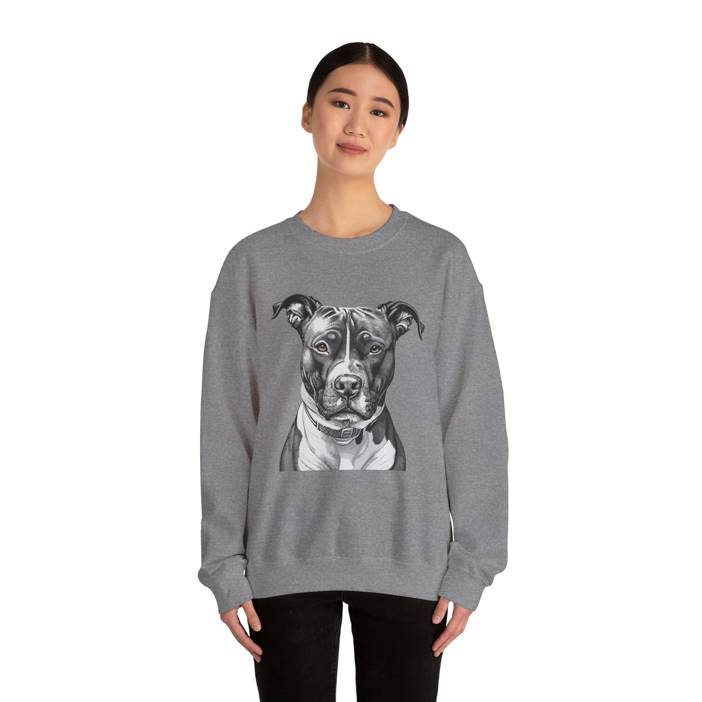 Pit Bull, Dog, Dog Lover, Unisex Heavy Blend™ Crewneck Sweatshirt