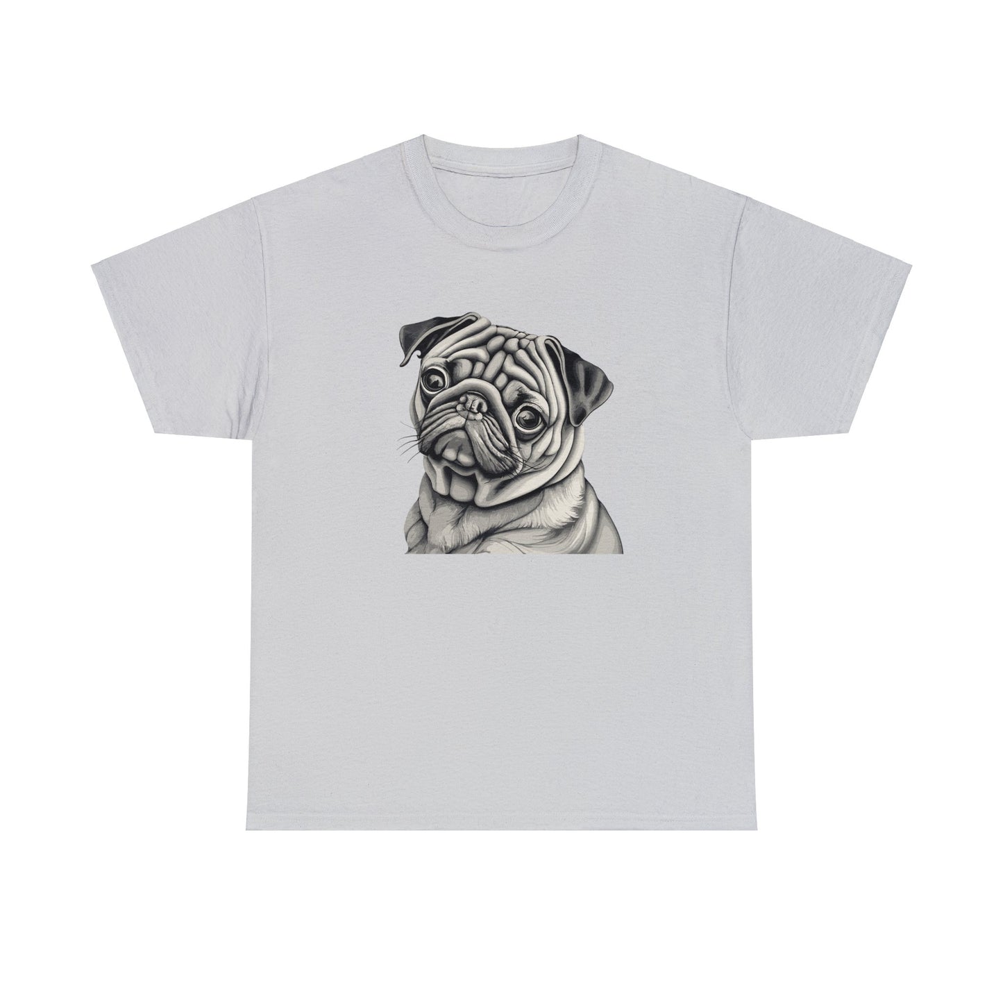 Pug, Dog, Dog Lover, Unisex Heavy Cotton Tee