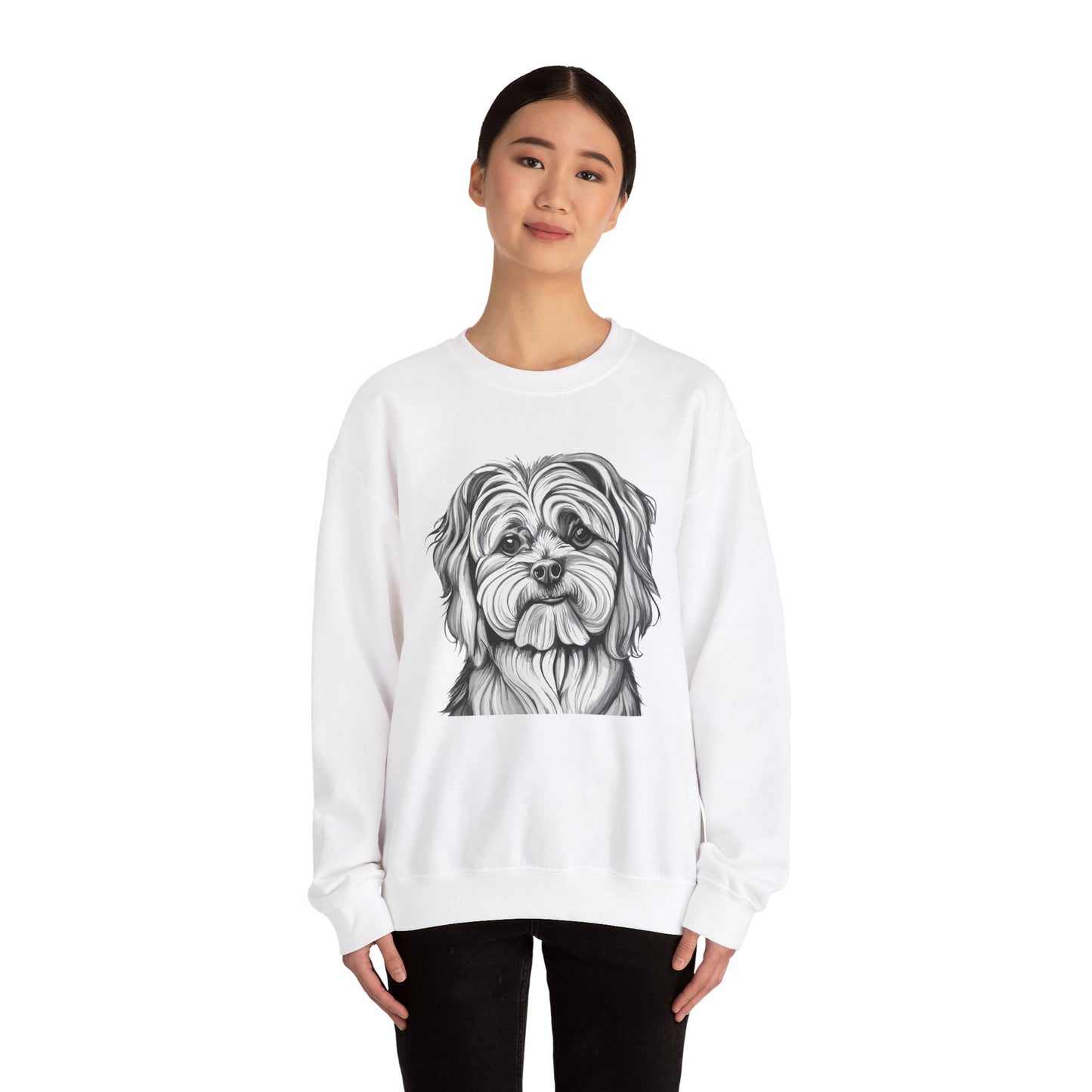 Maltese, Dog, Dog Lover, Unisex Heavy Blend™ Crewneck Sweatshirt