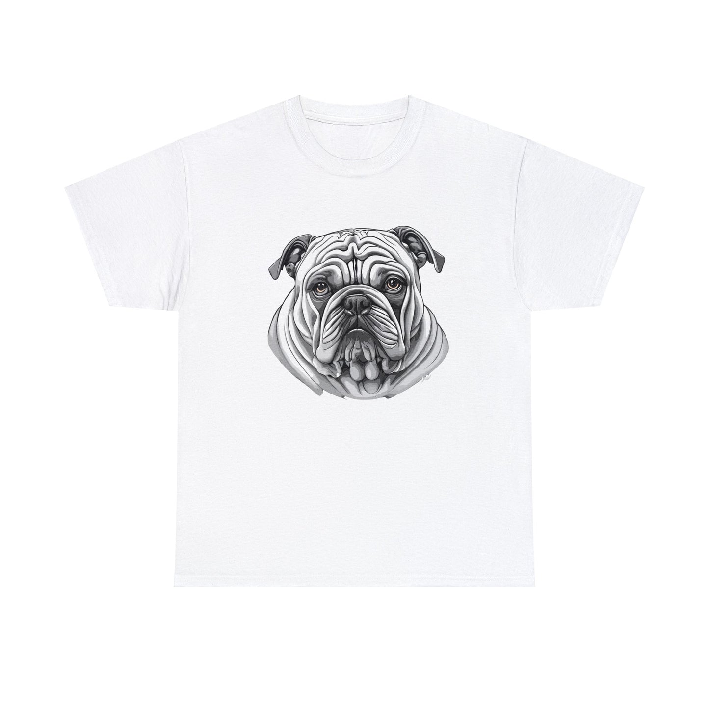 Bull Dog, Dog, Dog Lover, Unisex Heavy Cotton Tee