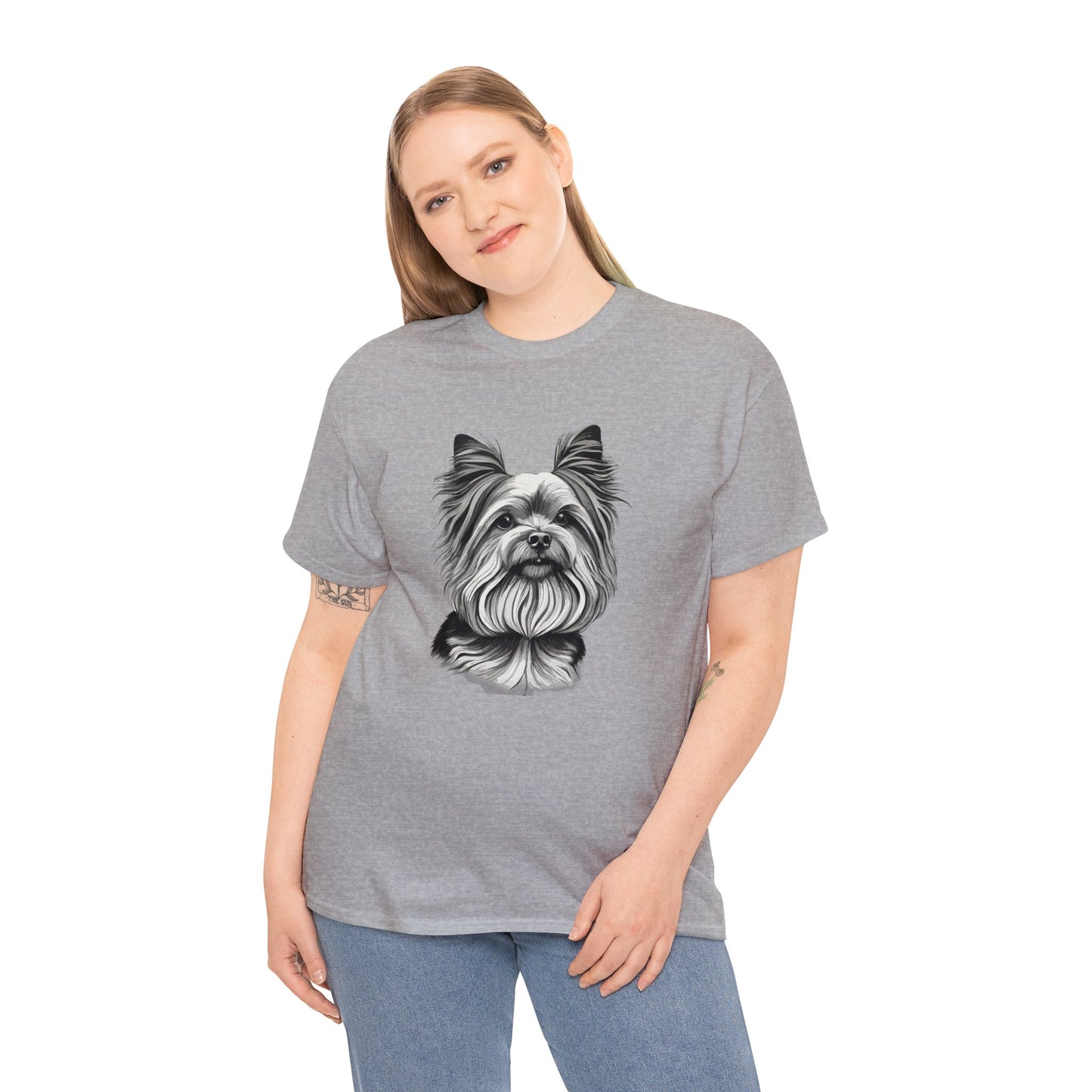 Yorkie, Dog, Dog Lover, Unisex Heavy Cotton Tee