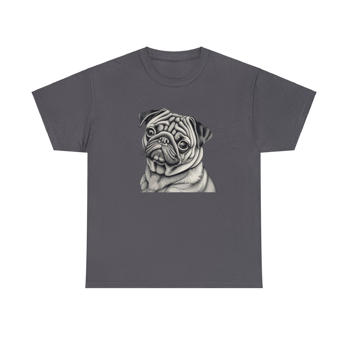 Pug, Dog, Dog Lover, Unisex Heavy Cotton Tee