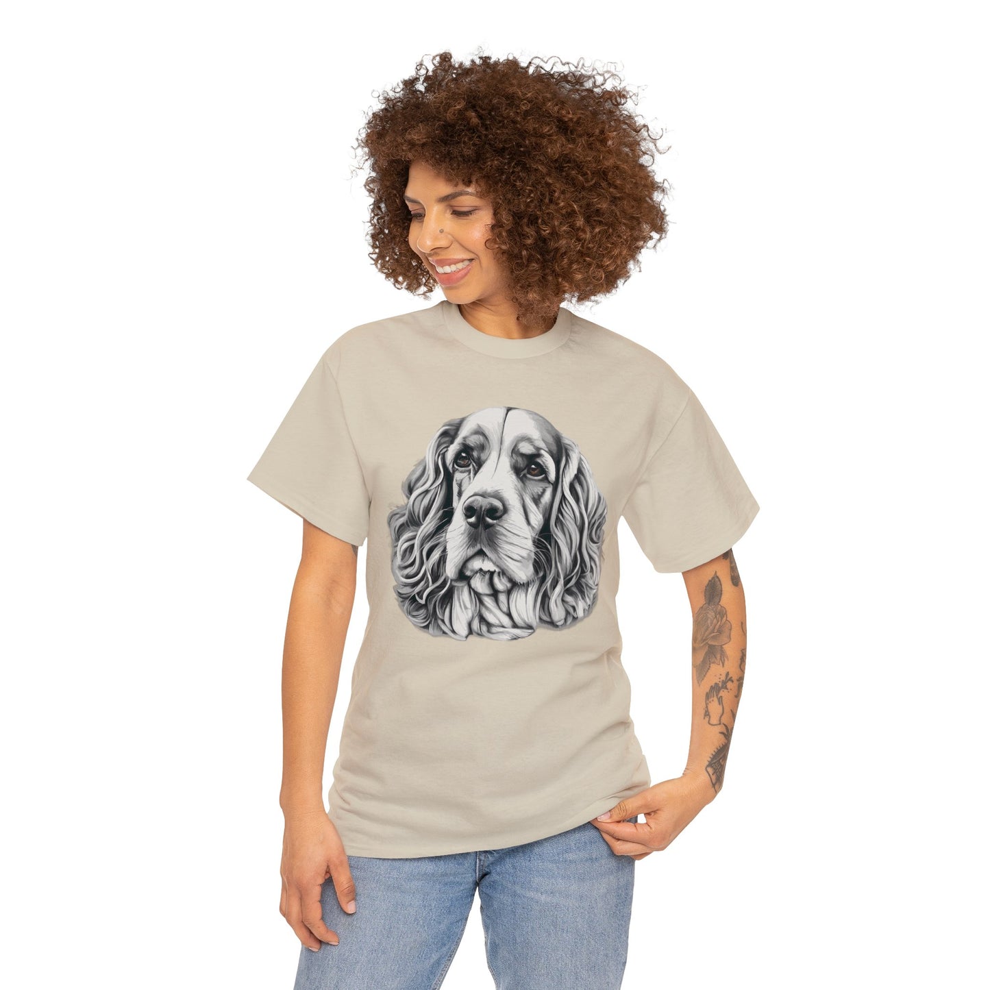 Cocker Spaniel, Dog, Dog Lover, Unisex Heavy Cotton Tee