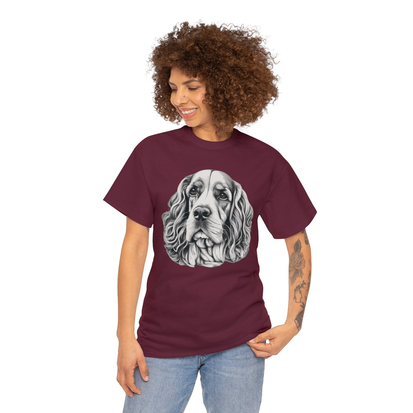 Cocker Spaniel, Dog, Dog Lover, Unisex Heavy Cotton Tee