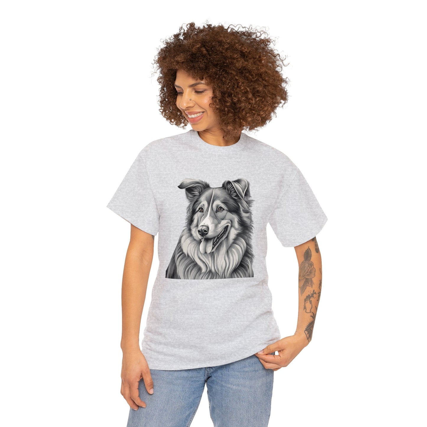 Collie, Dog, Dog Lover, Unisex Heavy Cotton Tee