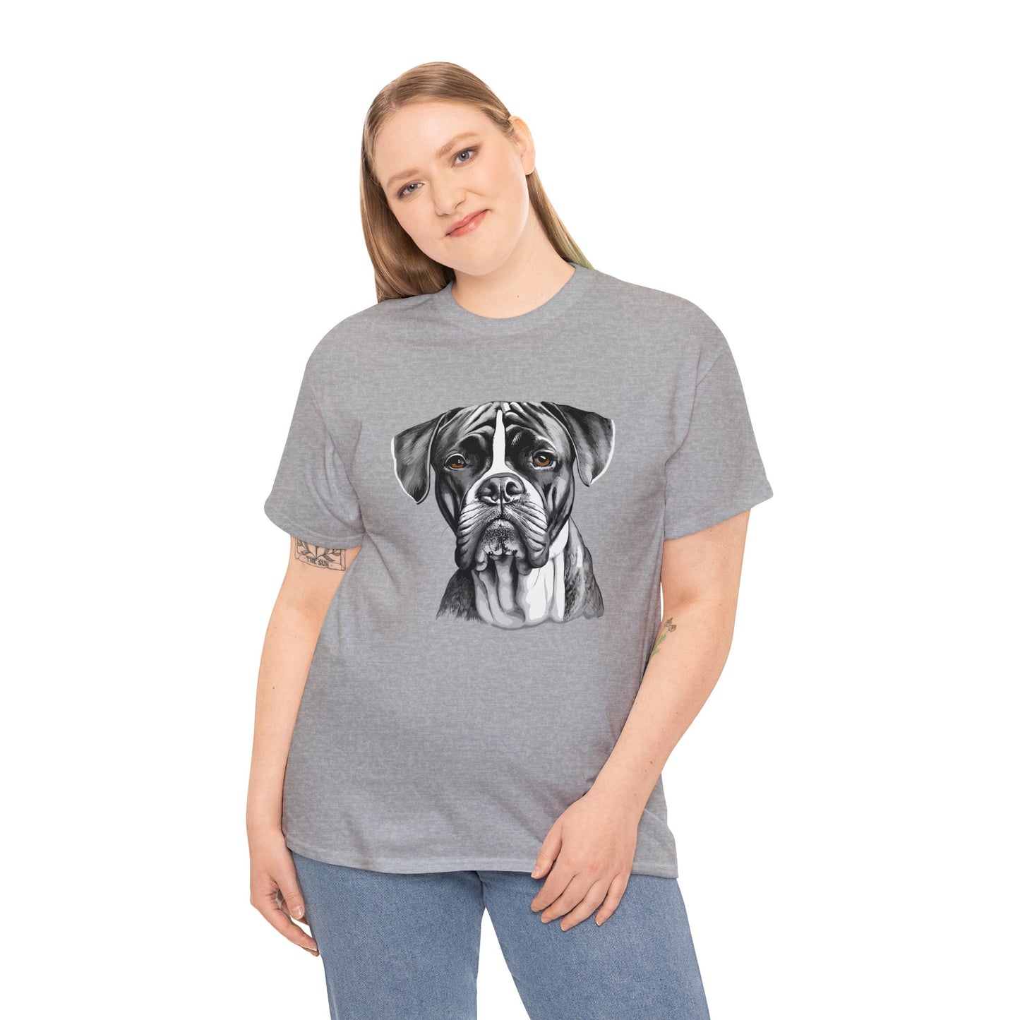 Boxer, Dog, Dog Lover, Unisex Heavy Cotton Tee