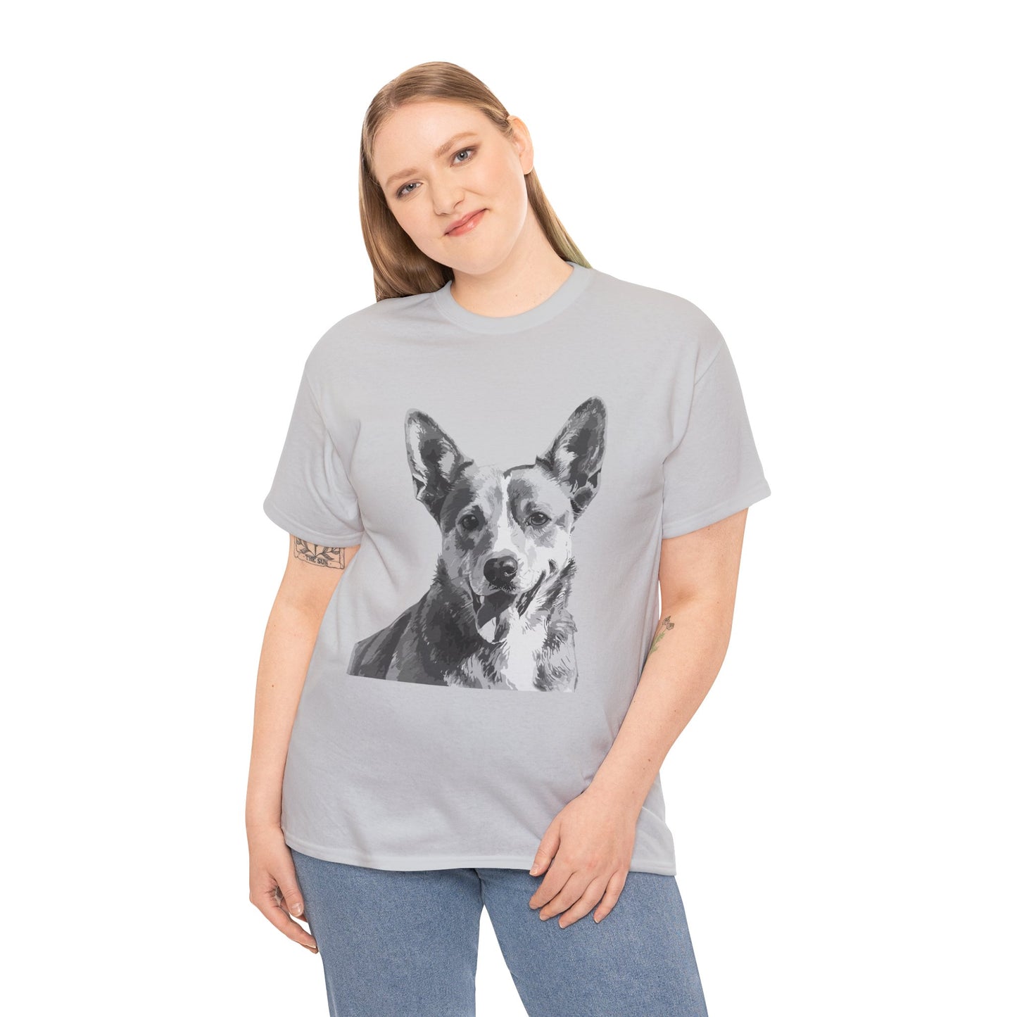 Australian Cattle Dog, Dog, Cute, Puppy, Love, Family Unisex Heavy Cotton Tee