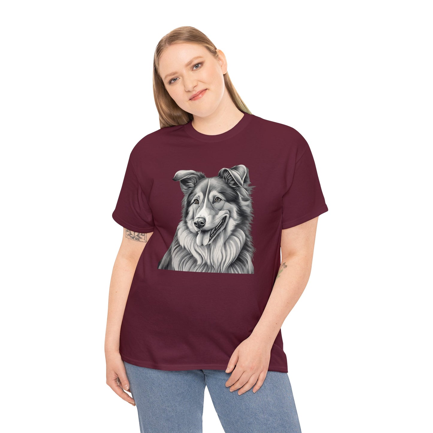 Collie, Dog, Dog Lover, Unisex Heavy Cotton Tee