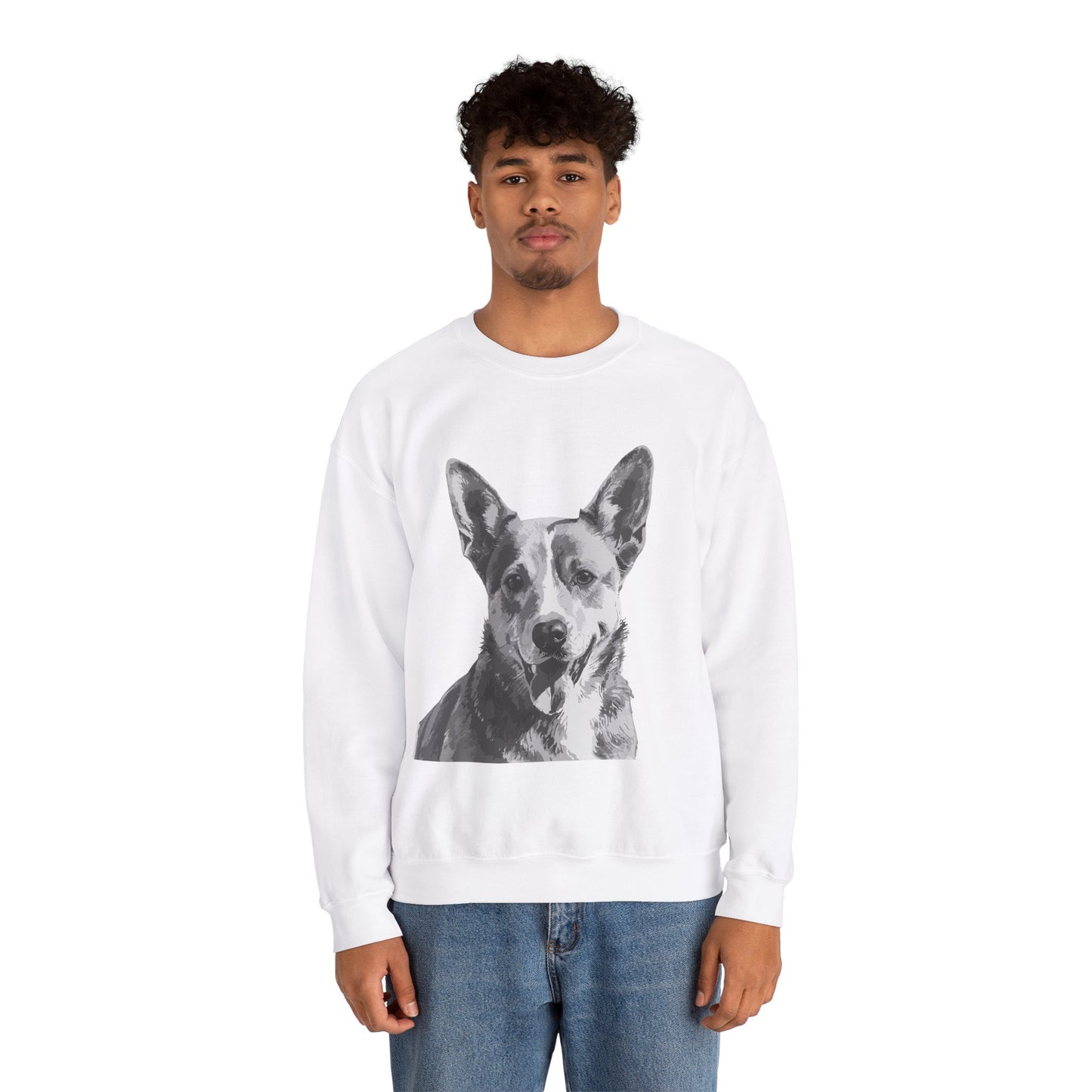 Australian Cattle Dog, Dog, Cute, Puppy, Love, Family Unisex Heavy Blend™ Crewneck Sweatshirt