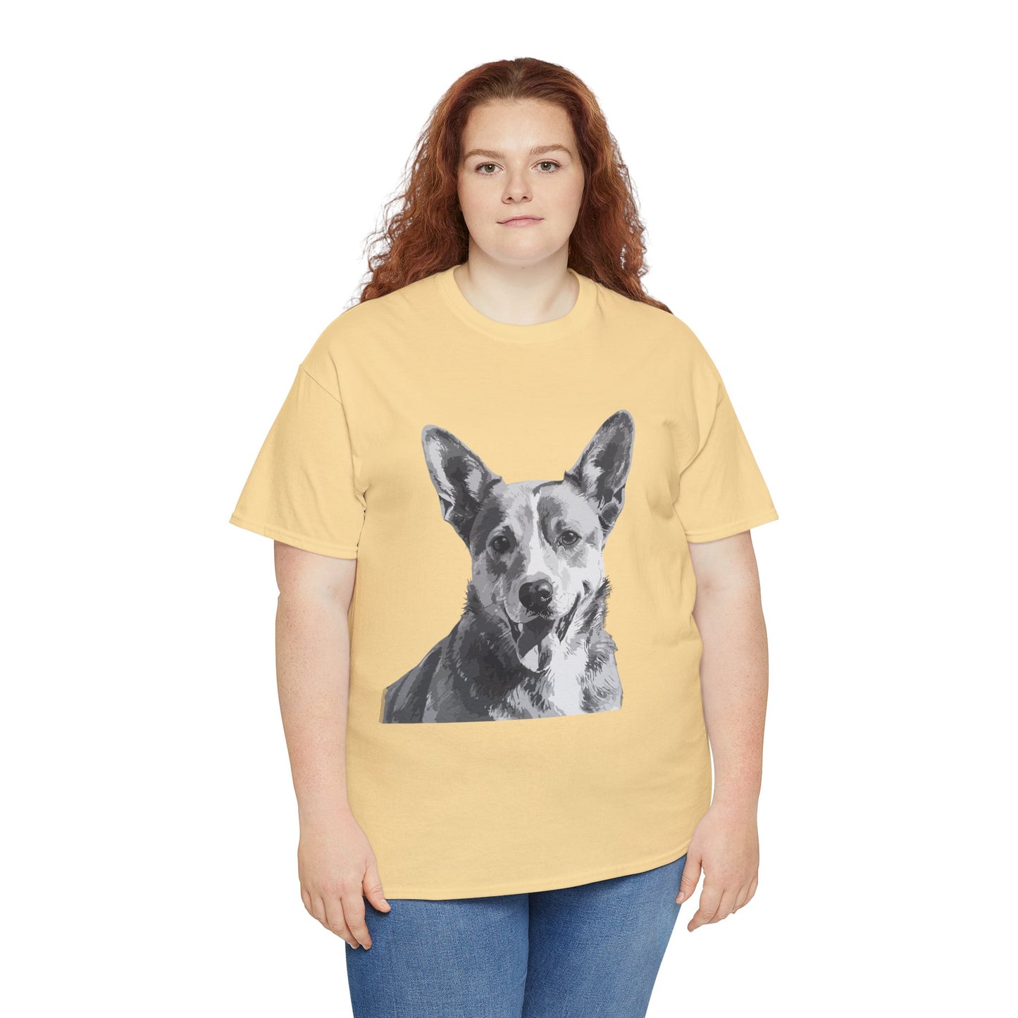 Australian Cattle Dog, Dog, Cute, Puppy, Love, Family Unisex Heavy Cotton Tee