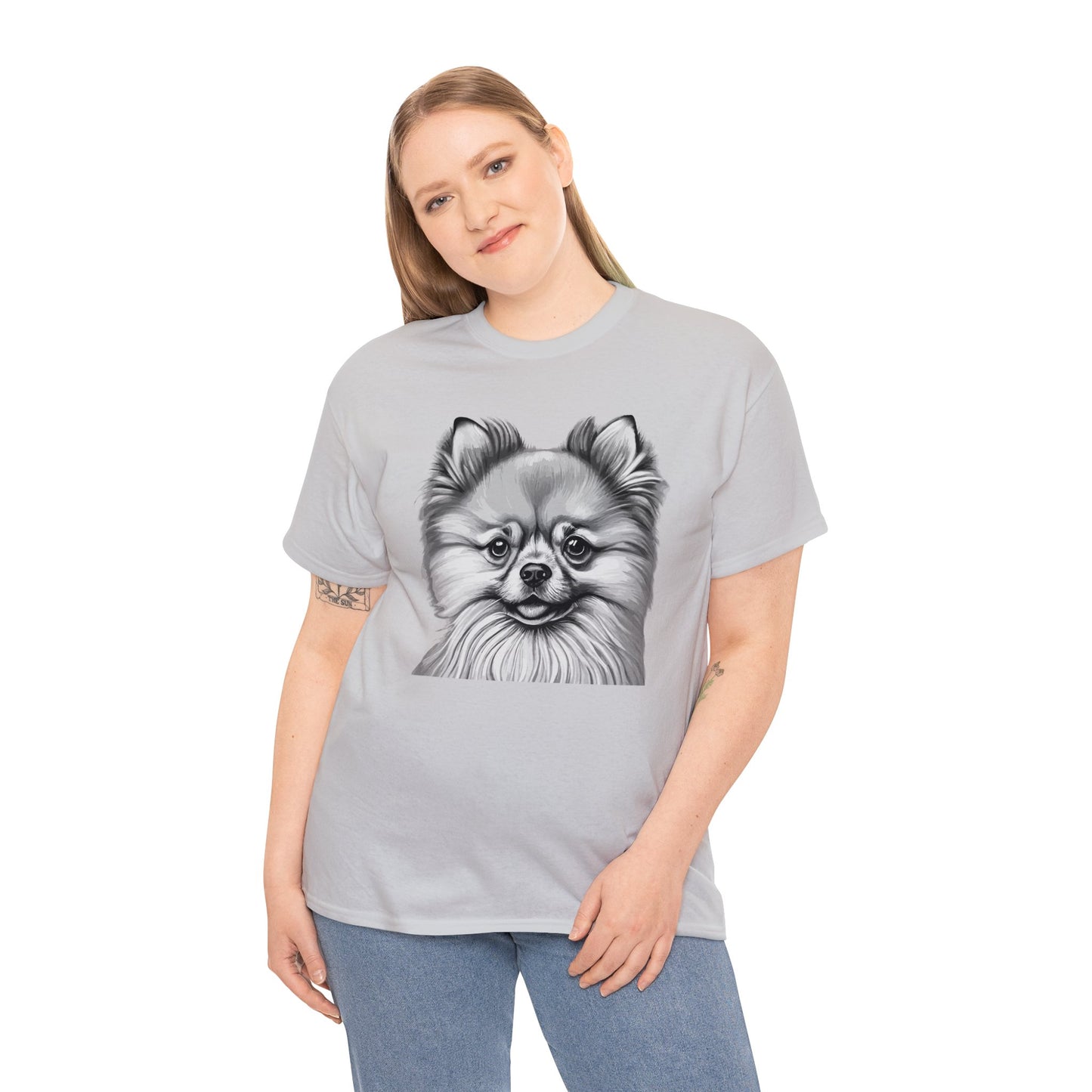 Pomeranian, Dog, Dog Lover, Unisex Heavy Cotton Tee