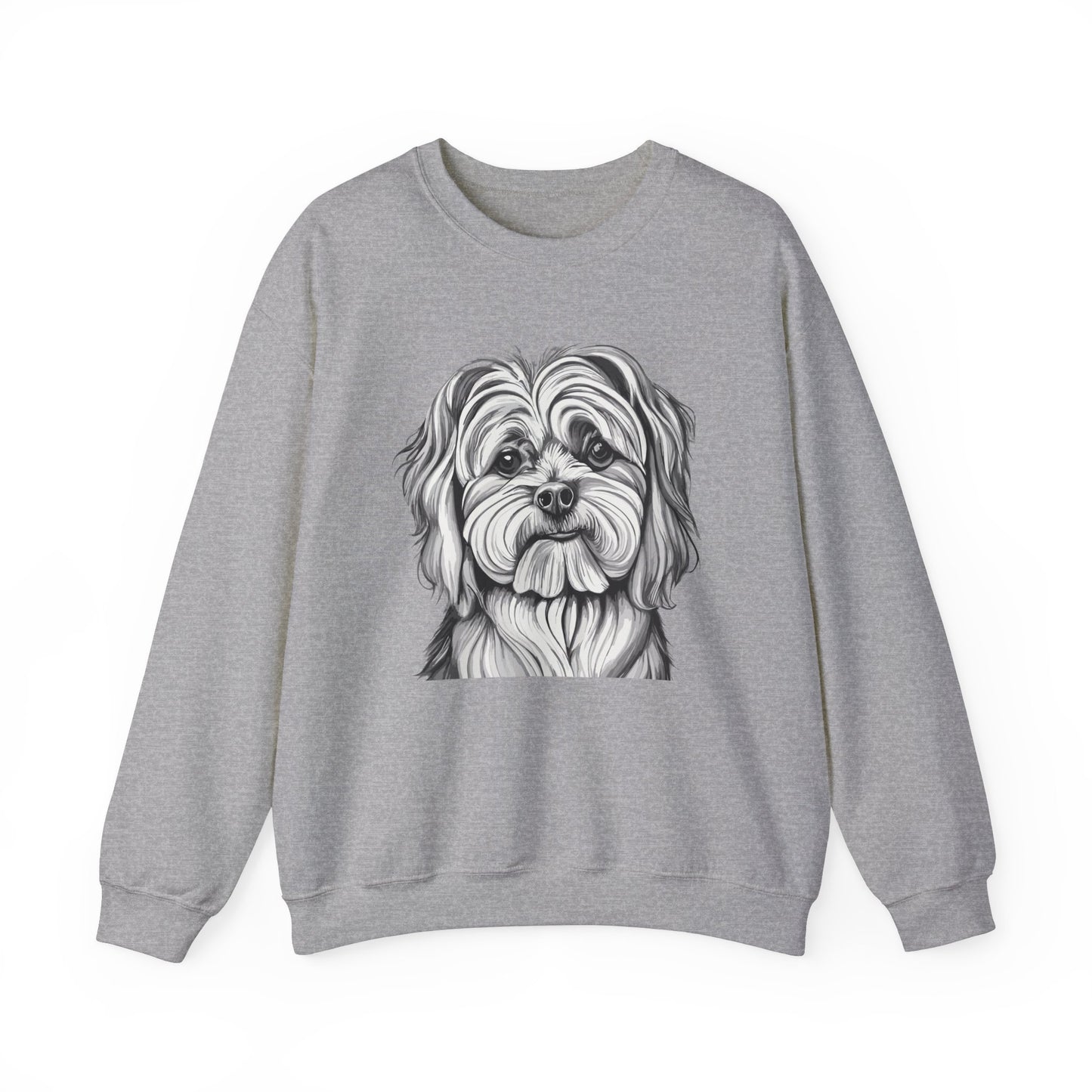 Maltese, Dog, Dog Lover, Unisex Heavy Blend™ Crewneck Sweatshirt
