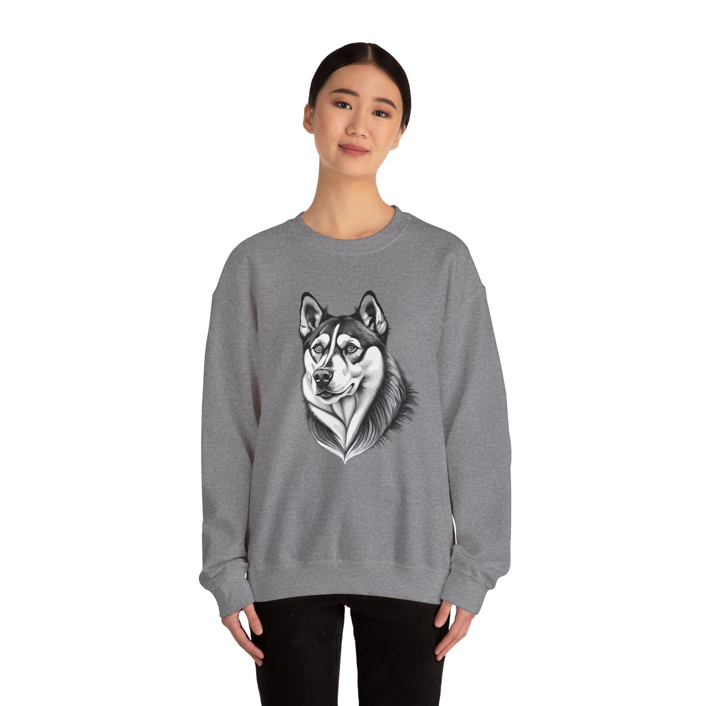 Husky, Dog, Dog Lover, Unisex Heavy Blend™ Crewneck Sweatshirt