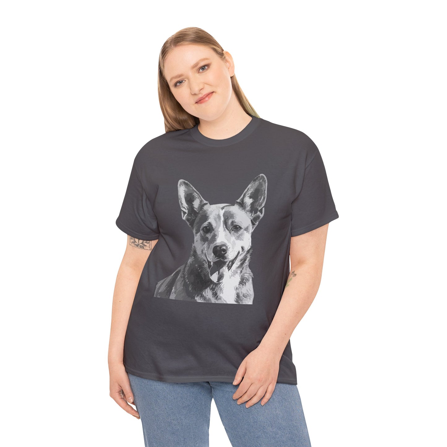 Australian Cattle Dog, Dog, Cute, Puppy, Love, Family Unisex Heavy Cotton Tee