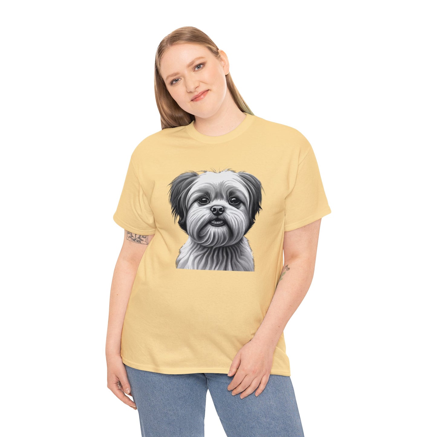 Shih Tzu, Dog, Dog Lover, Unisex Heavy Cotton Tee