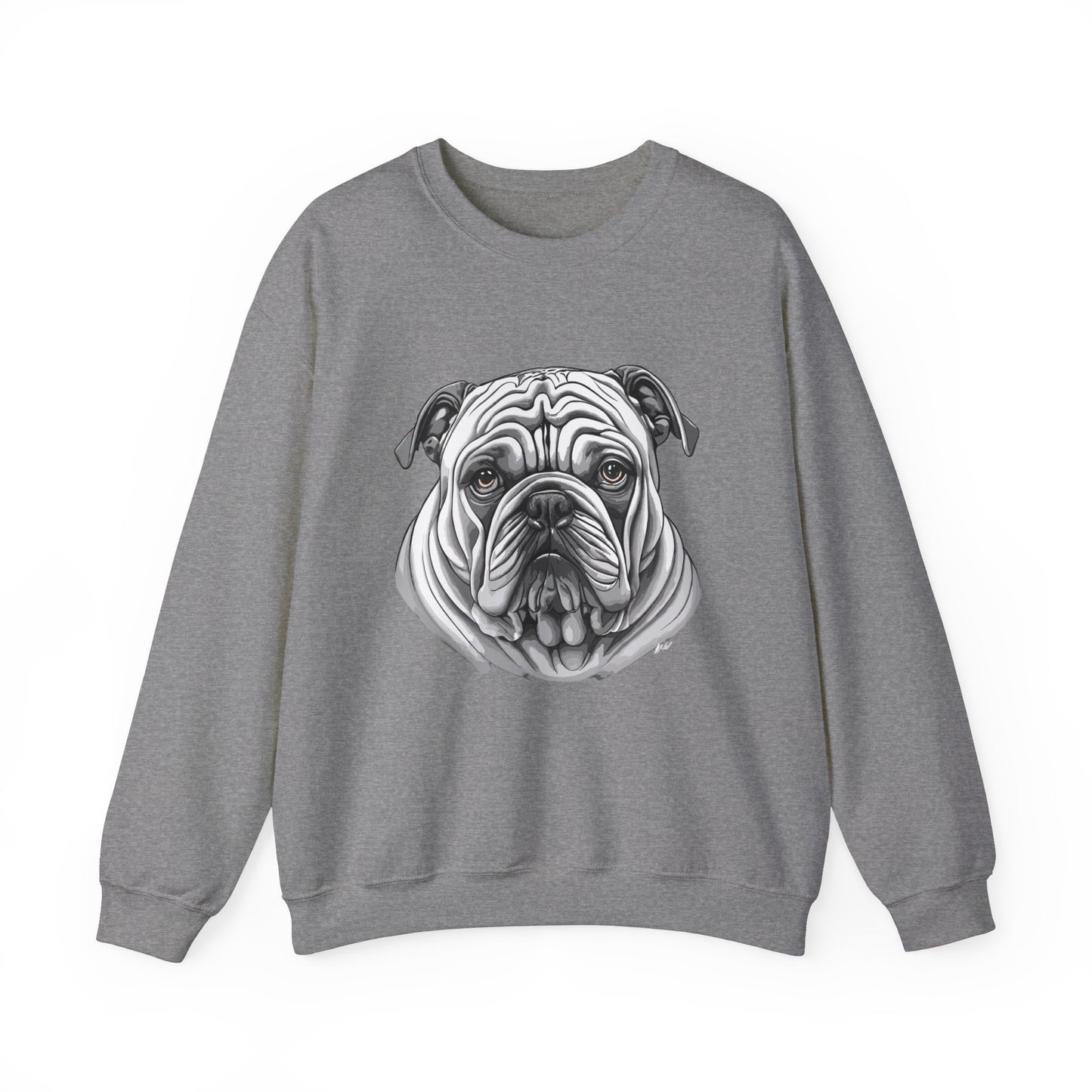 Bull Dog, Dog, Dog Lover, Unisex Heavy Blend™ Crewneck Sweatshirt