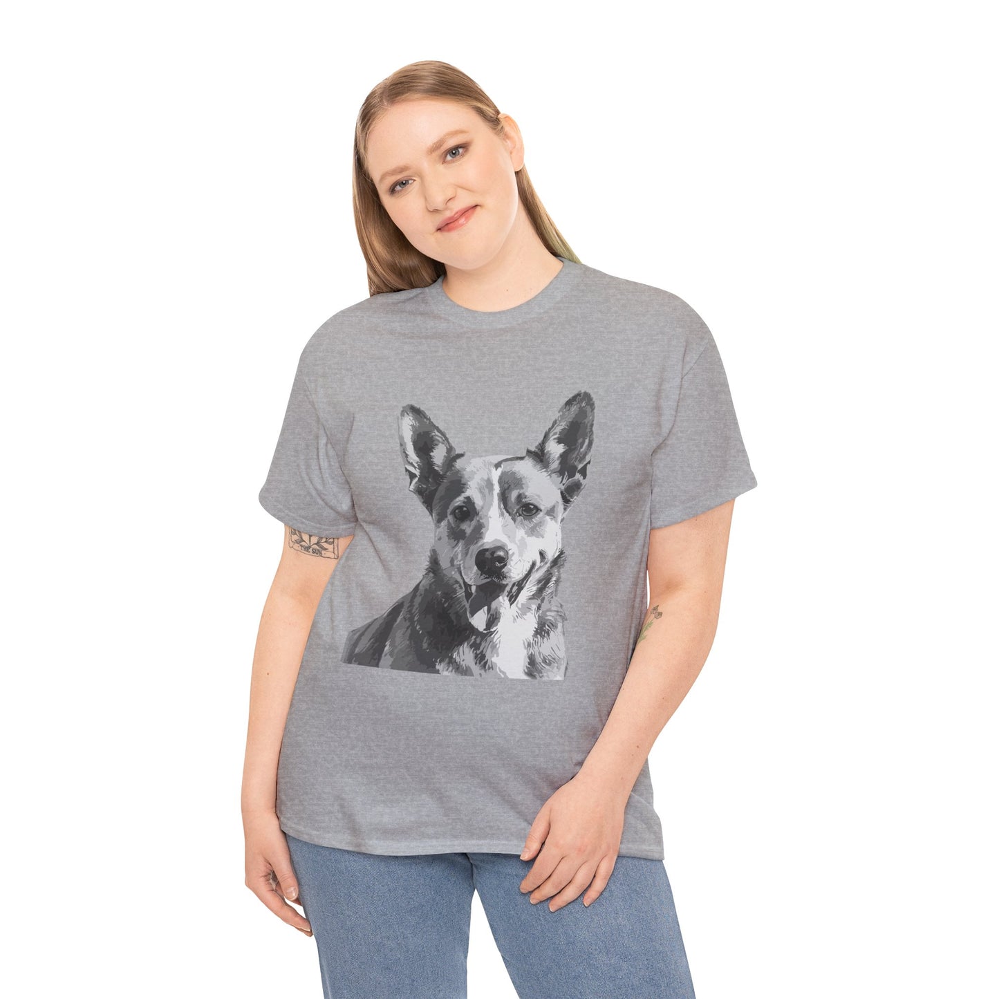 Australian Cattle Dog, Dog, Cute, Puppy, Love, Family Unisex Heavy Cotton Tee