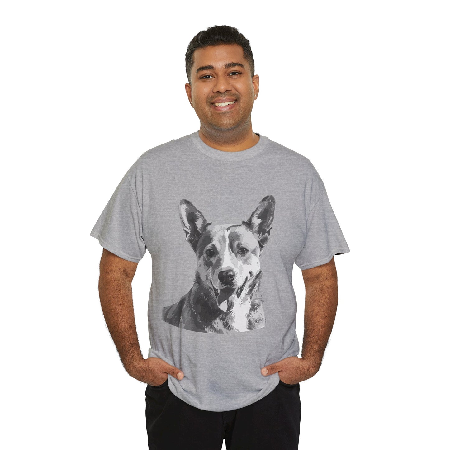 Australian Cattle Dog, Dog, Cute, Puppy, Love, Family Unisex Heavy Cotton Tee