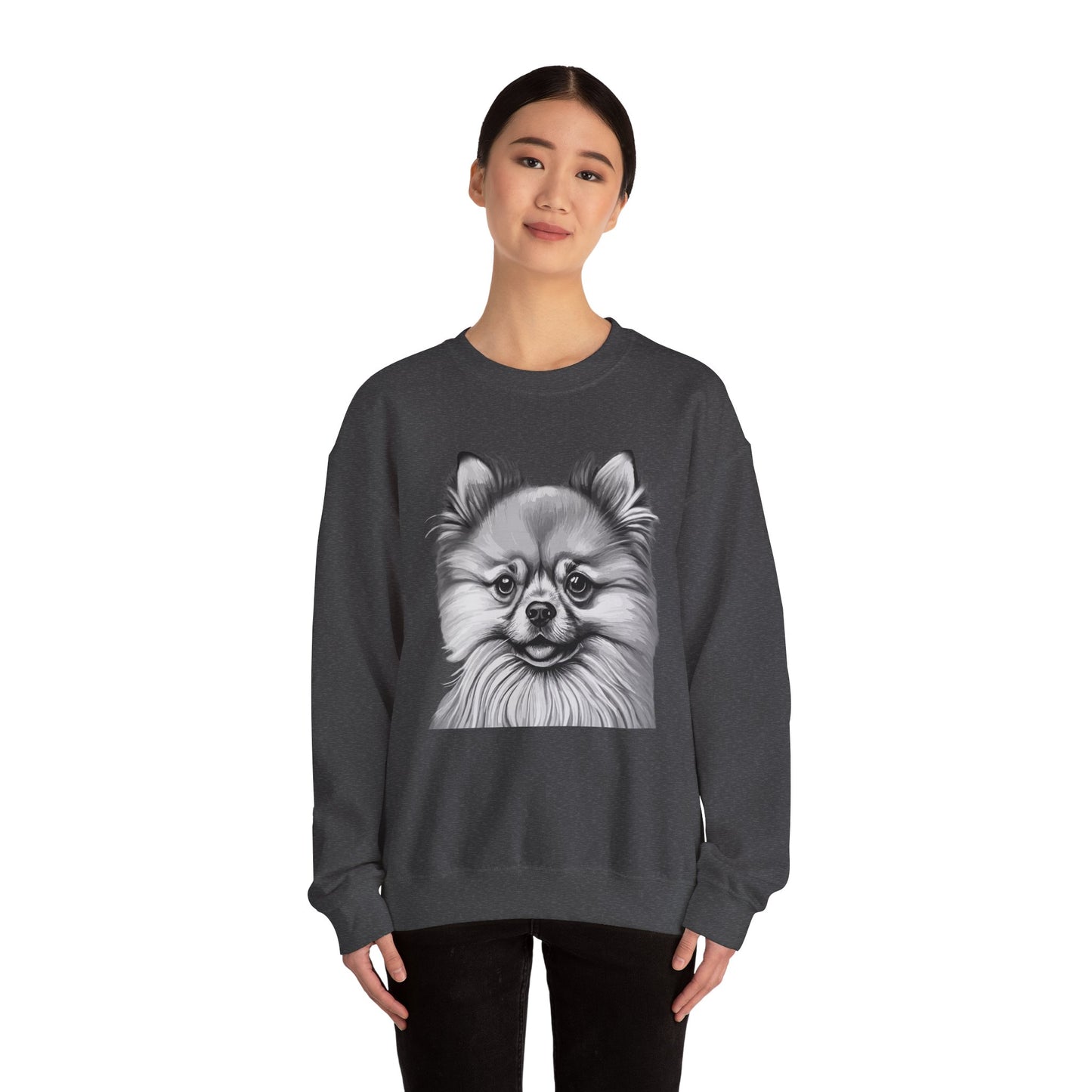 Pomeranian, Dog, Dog Lover, Unisex Heavy Blend™ Crewneck Sweatshirt