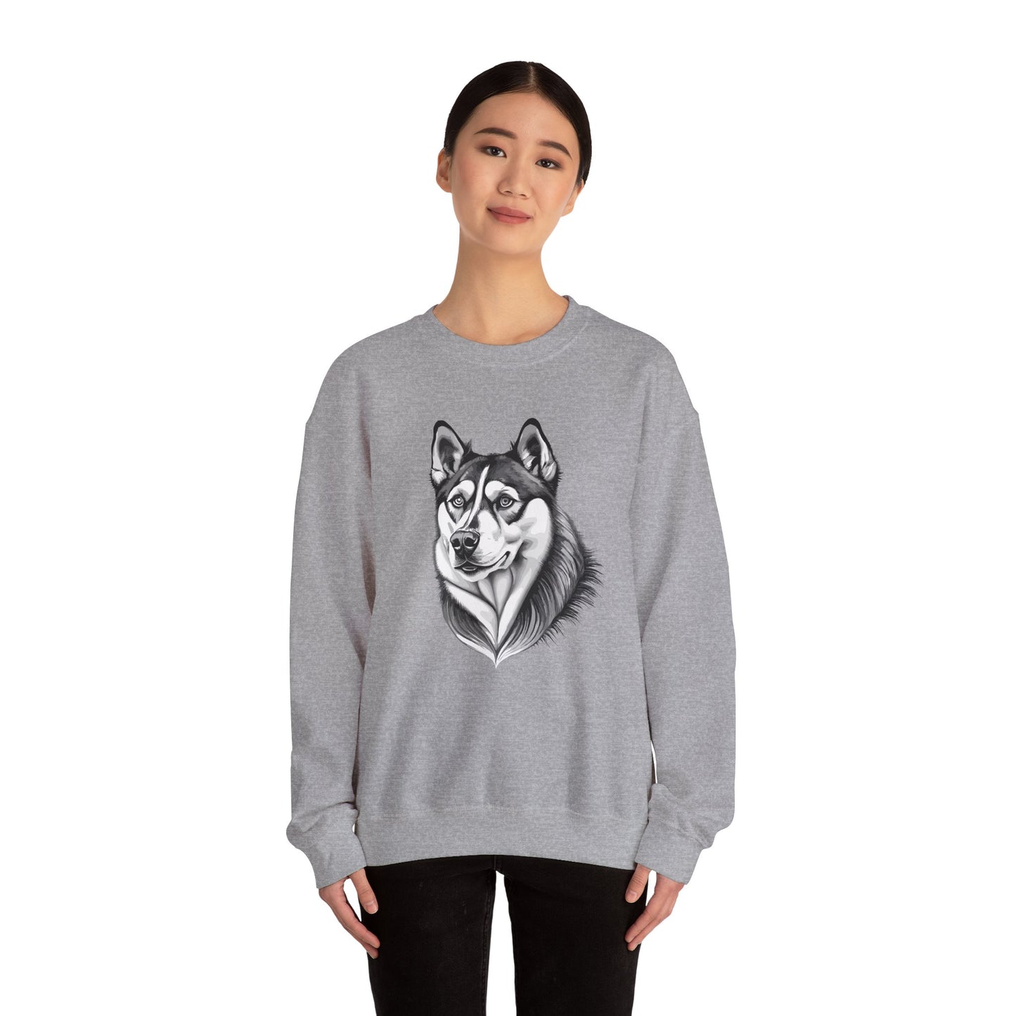 Husky, Dog, Dog Lover, Unisex Heavy Blend™ Crewneck Sweatshirt