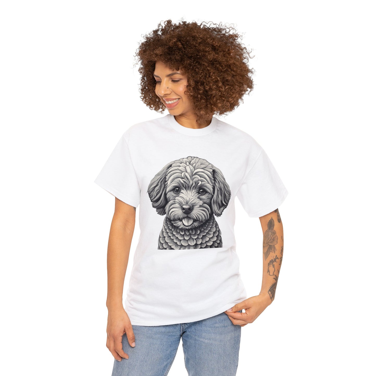 Cockapoo, Dog, Dog Lover, Unisex Heavy Cotton Tee