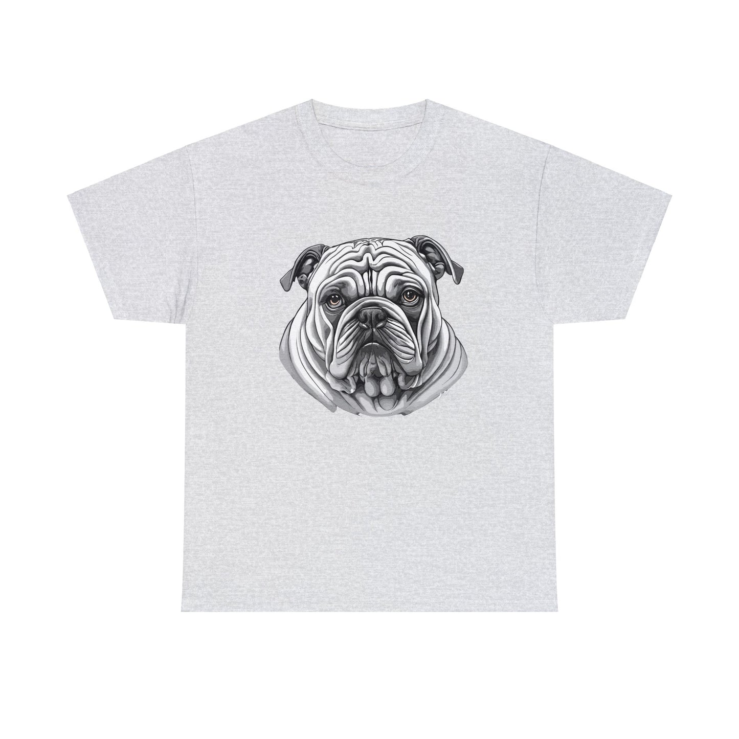 Bull Dog, Dog, Dog Lover, Unisex Heavy Cotton Tee