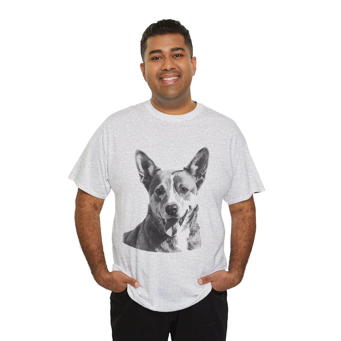 Australian Cattle Dog, Dog, Cute, Puppy, Love, Family Unisex Heavy Cotton Tee