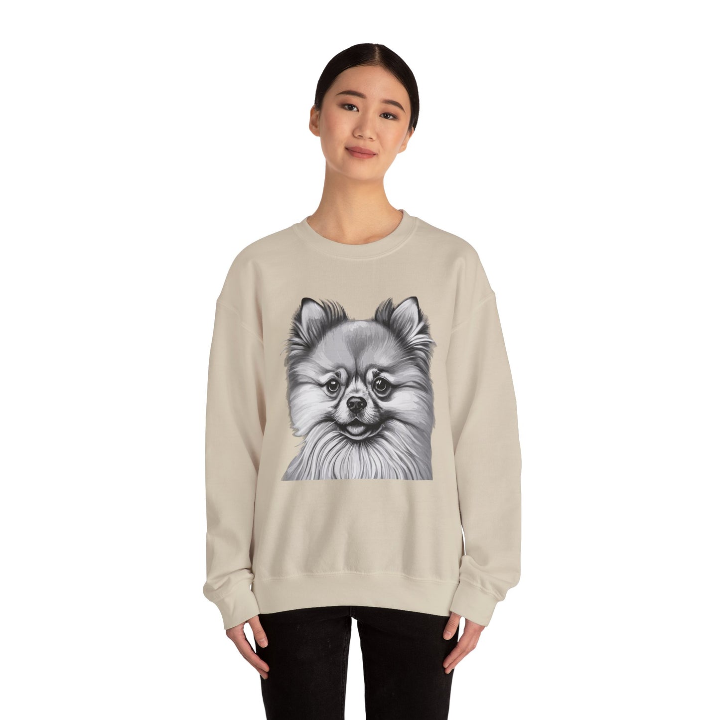 Pomeranian, Dog, Dog Lover, Unisex Heavy Blend™ Crewneck Sweatshirt