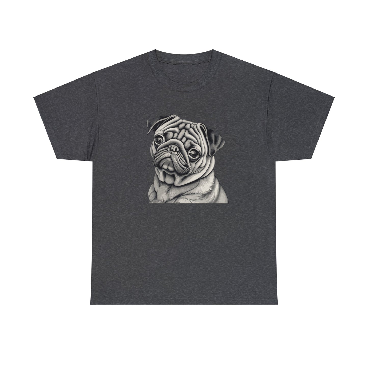 Pug, Dog, Dog Lover, Unisex Heavy Cotton Tee