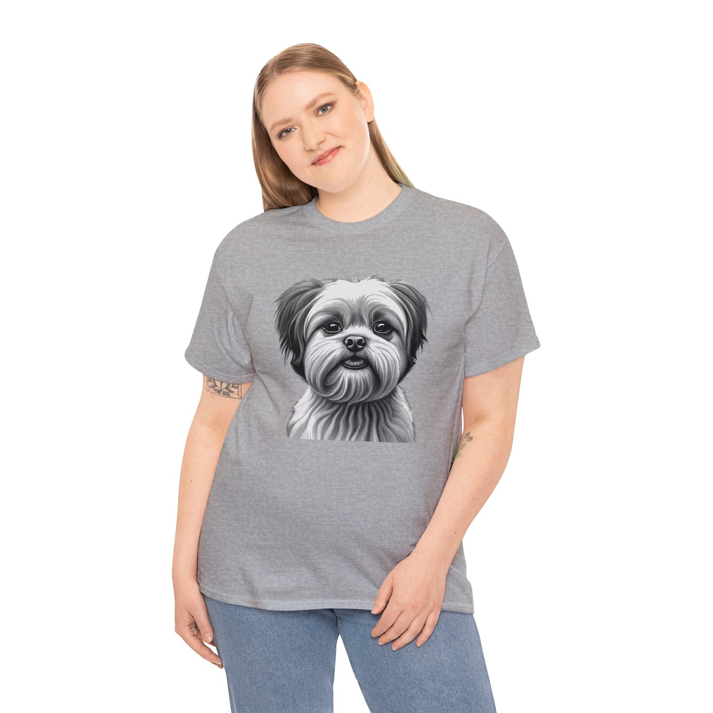 Shih Tzu, Dog, Dog Lover, Unisex Heavy Cotton Tee