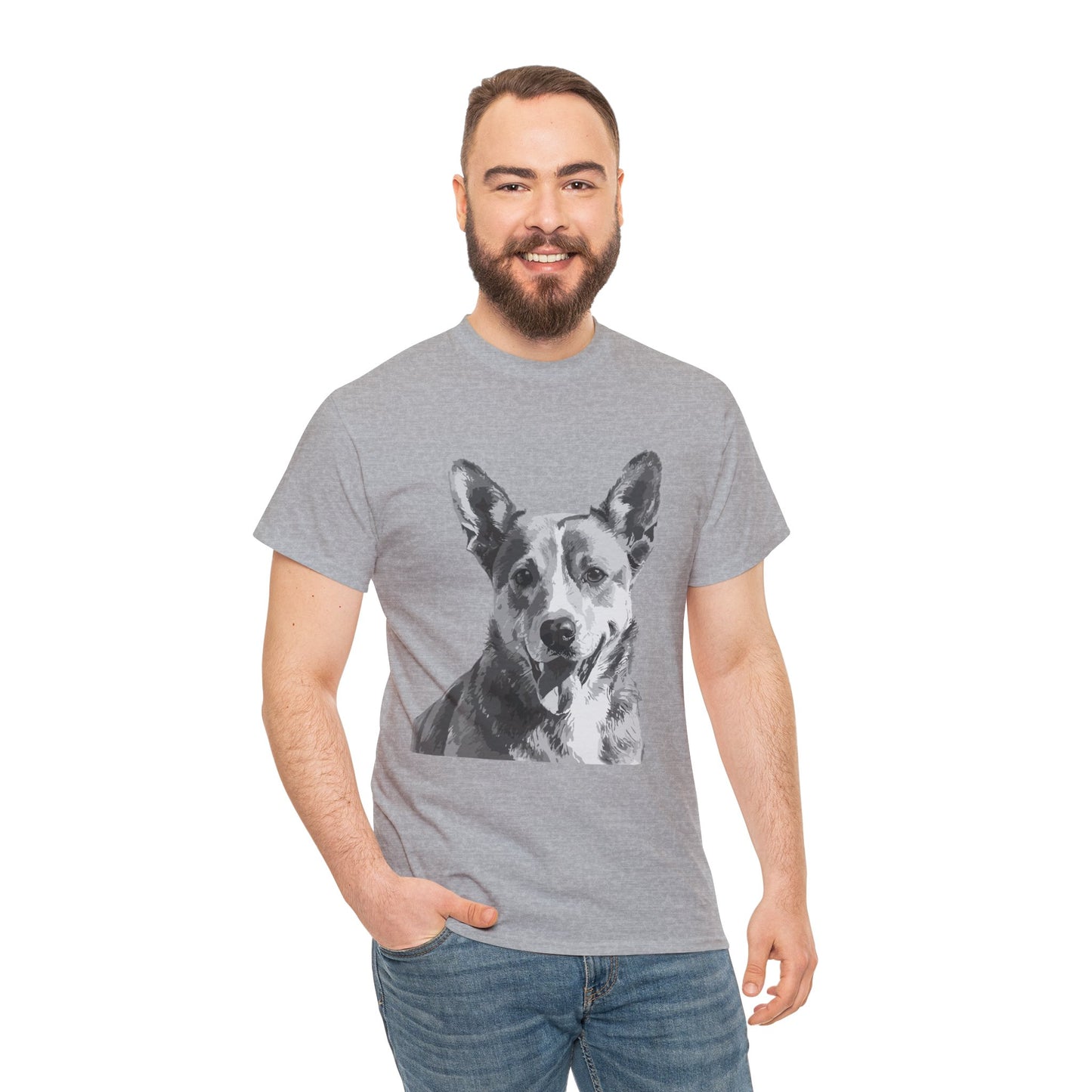 Australian Cattle Dog, Dog, Cute, Puppy, Love, Family Unisex Heavy Cotton Tee