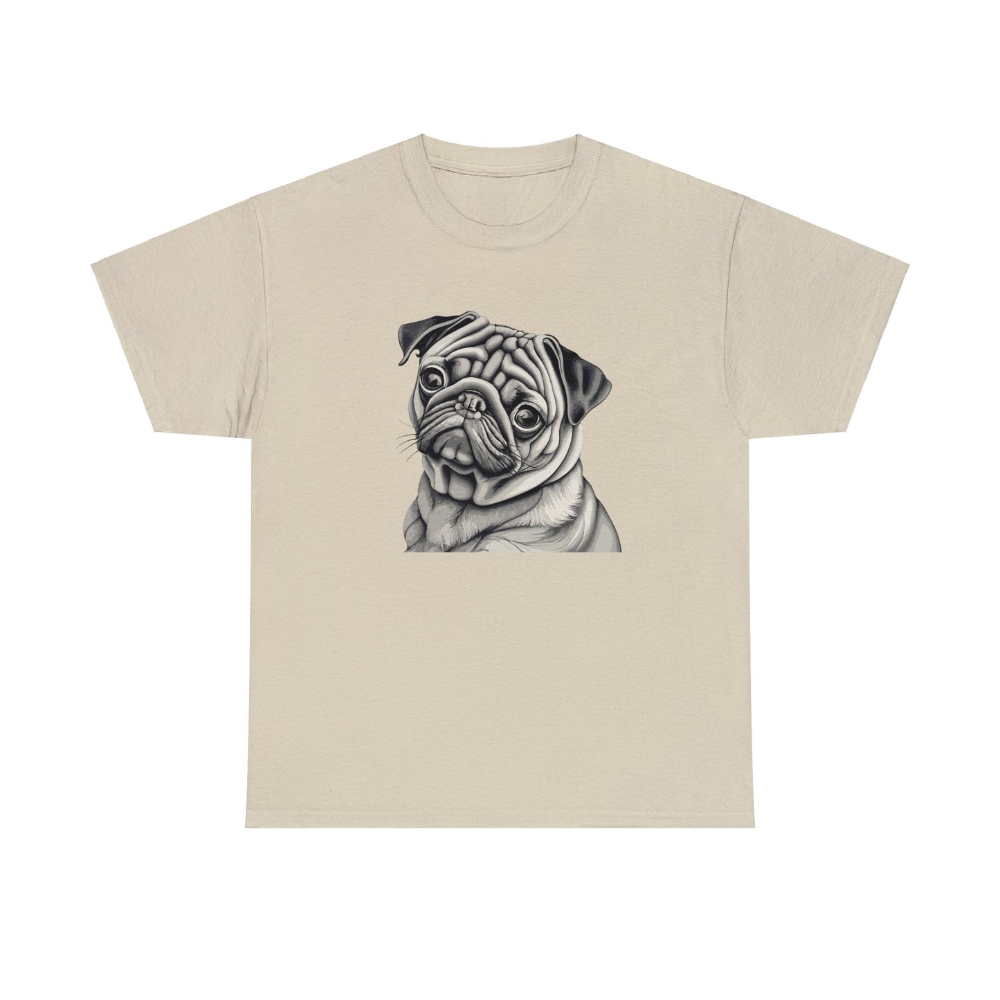 Pug, Dog, Dog Lover, Unisex Heavy Cotton Tee