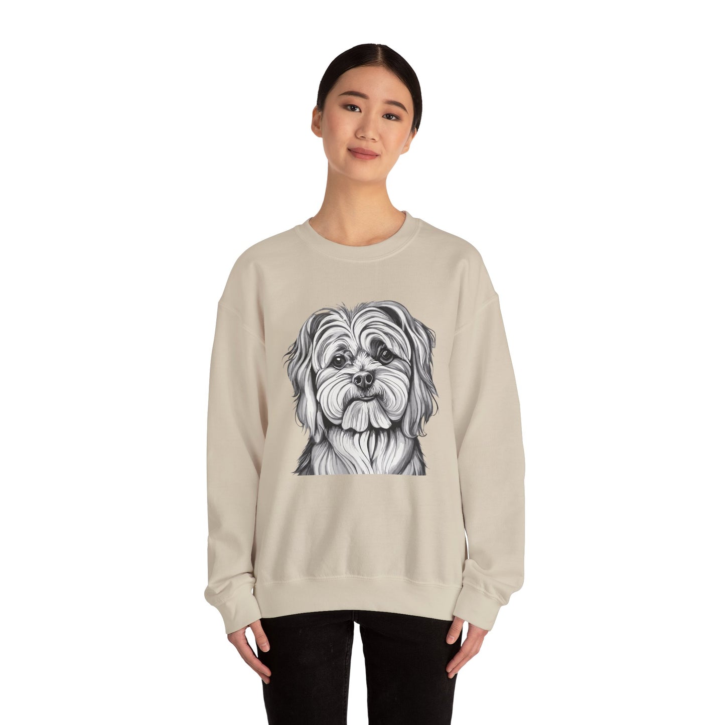Maltese, Dog, Dog Lover, Unisex Heavy Blend™ Crewneck Sweatshirt