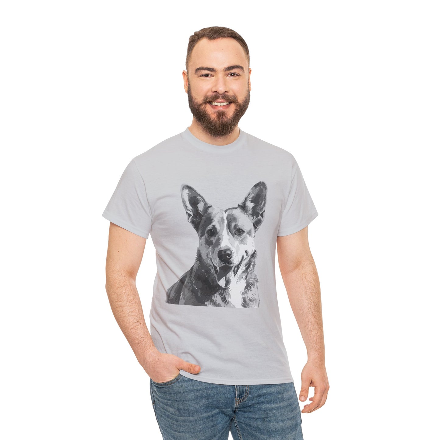 Australian Cattle Dog, Dog, Cute, Puppy, Love, Family Unisex Heavy Cotton Tee