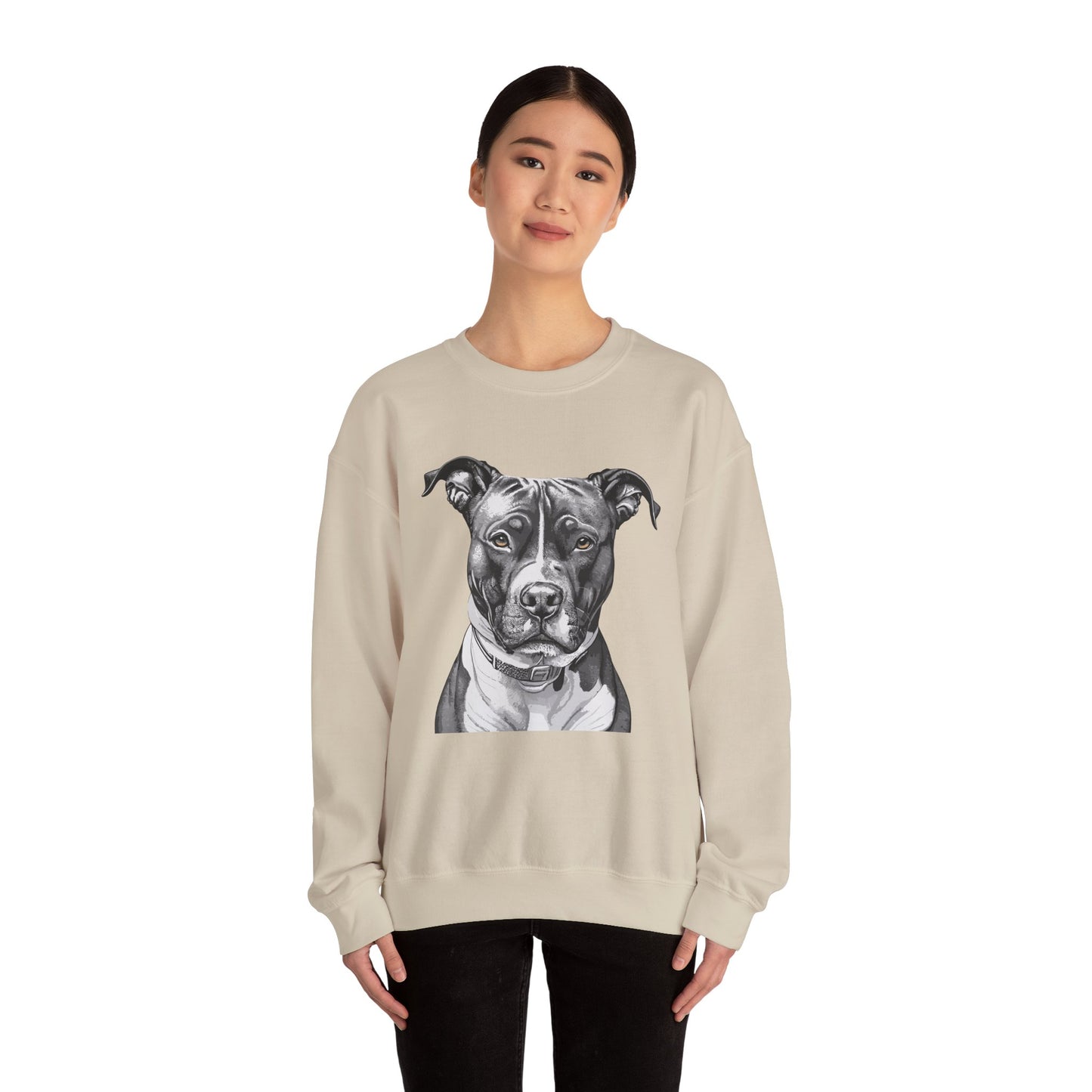 Pit Bull, Dog, Dog Lover, Unisex Heavy Blend™ Crewneck Sweatshirt