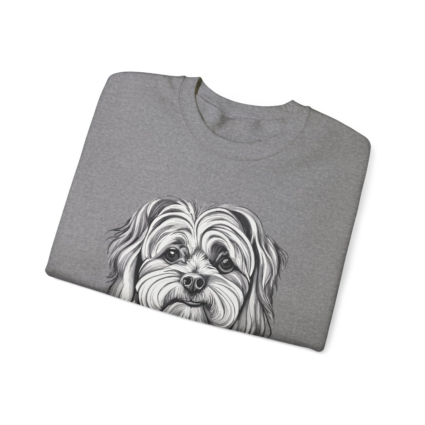 Maltese, Dog, Dog Lover, Unisex Heavy Blend™ Crewneck Sweatshirt