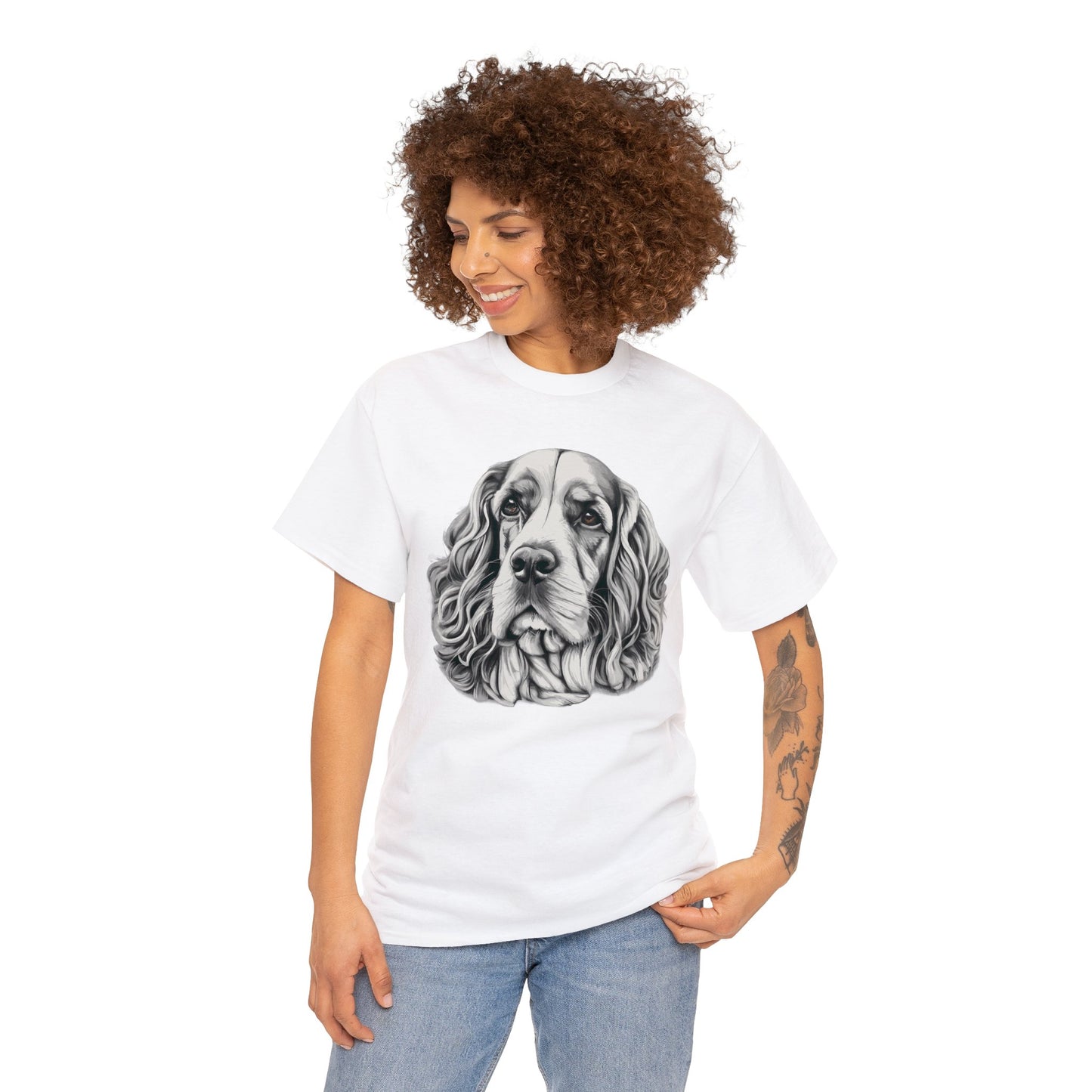 Cocker Spaniel, Dog, Dog Lover, Unisex Heavy Cotton Tee