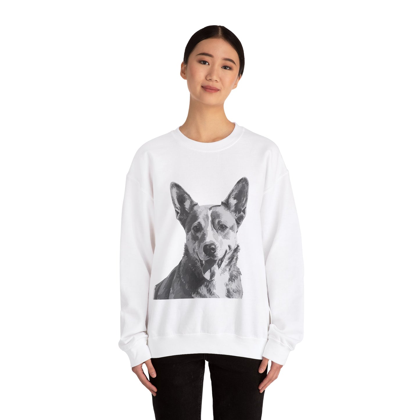 Australian Cattle Dog, Dog, Cute, Puppy, Love, Family Unisex Heavy Blend™ Crewneck Sweatshirt