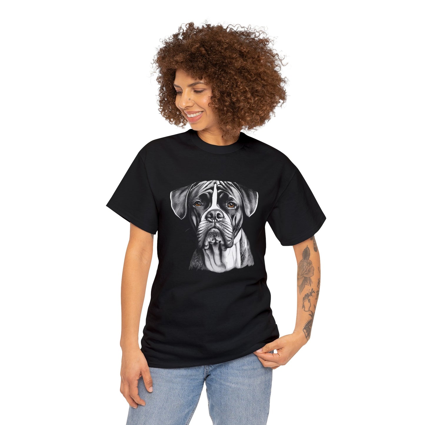 Boxer, Dog, Dog Lover, Unisex Heavy Cotton Tee