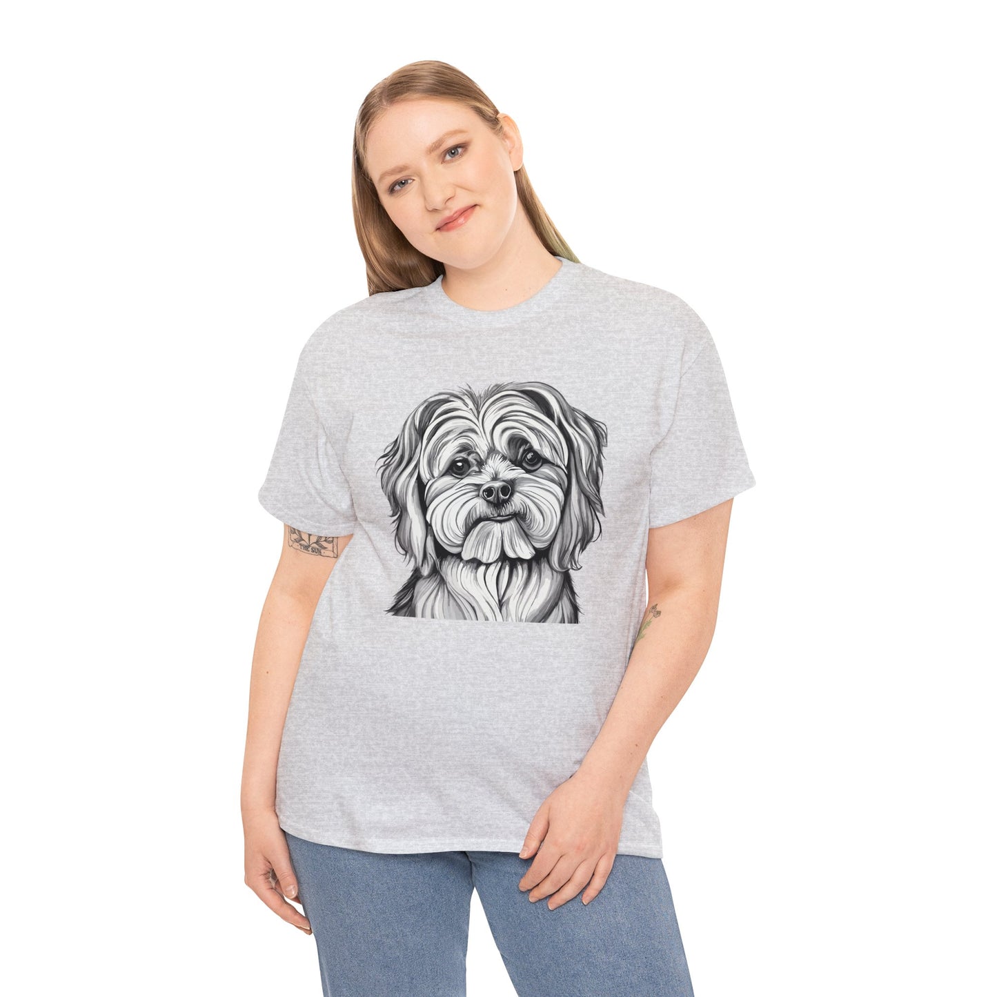 Maltese, Dog, Dog Lover, Unisex Heavy Cotton Tee