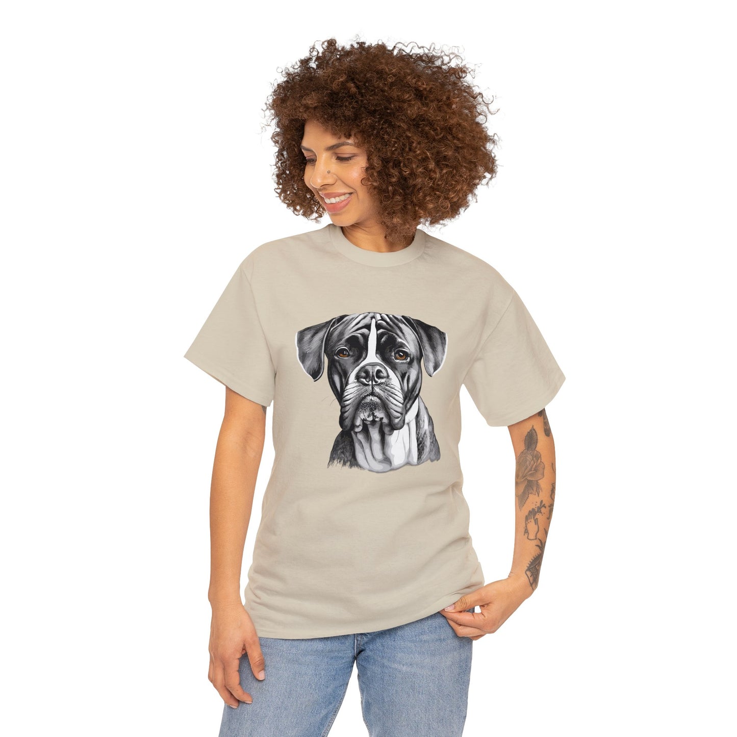 Boxer, Dog, Dog Lover, Unisex Heavy Cotton Tee