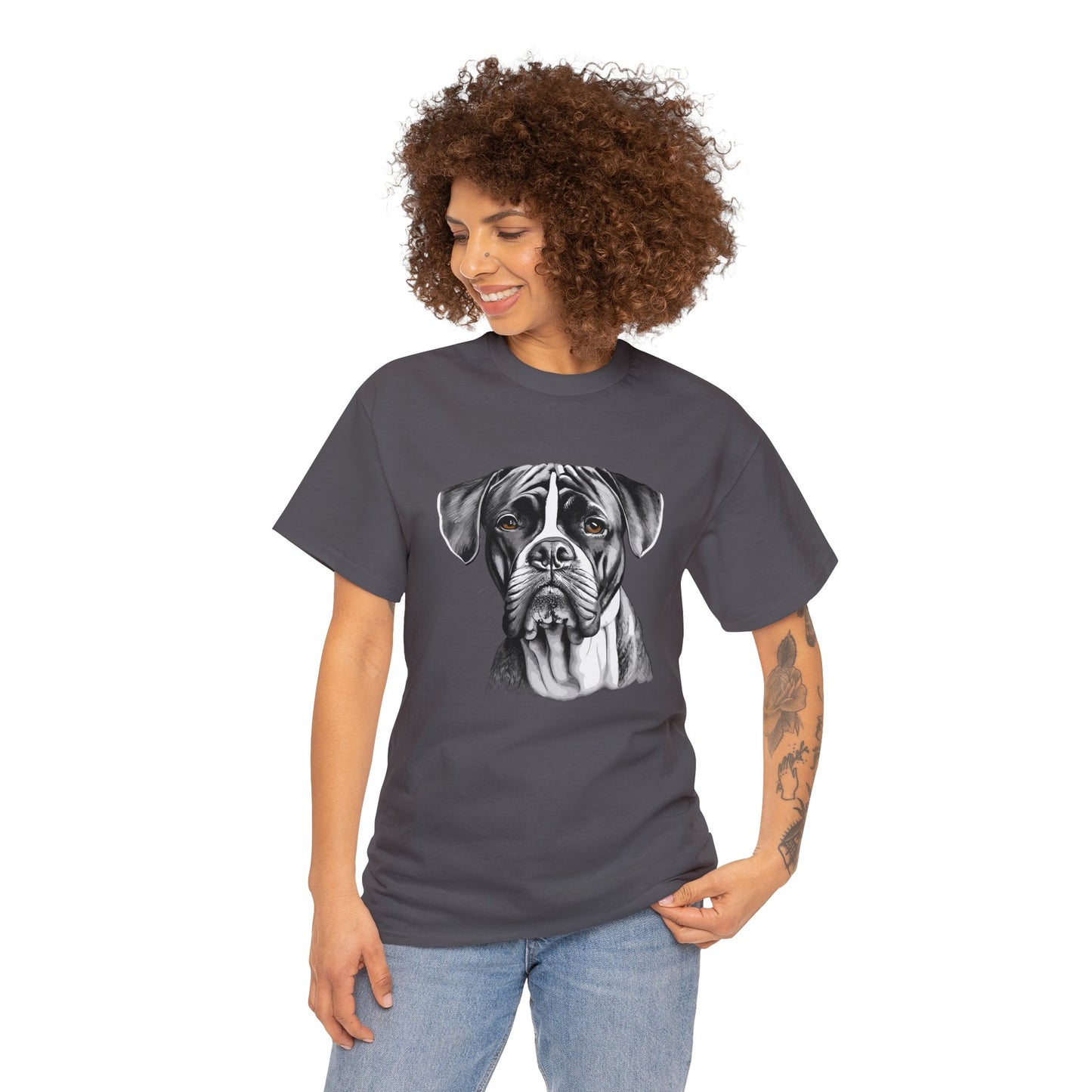 Boxer, Dog, Dog Lover, Unisex Heavy Cotton Tee