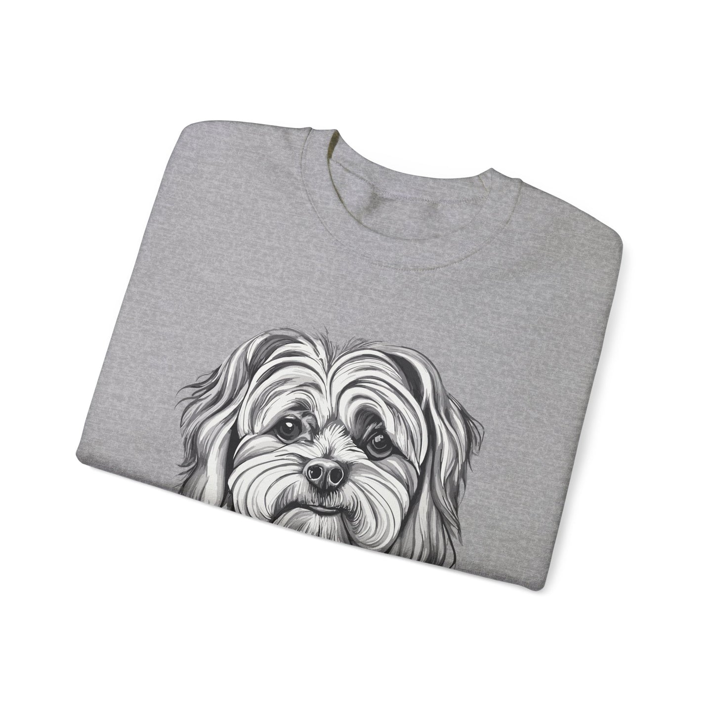Maltese, Dog, Dog Lover, Unisex Heavy Blend™ Crewneck Sweatshirt