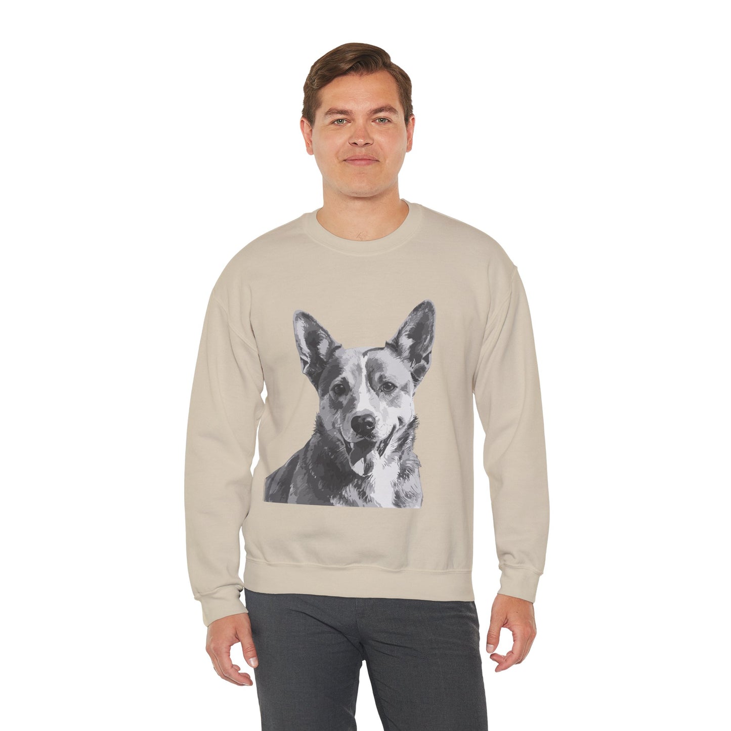 Australian Cattle Dog, Dog, Cute, Puppy, Love, Family Unisex Heavy Blend™ Crewneck Sweatshirt