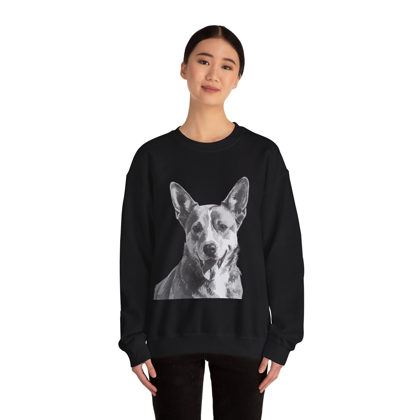 Australian Cattle Dog, Dog, Cute, Puppy, Love, Family Unisex Heavy Blend™ Crewneck Sweatshirt