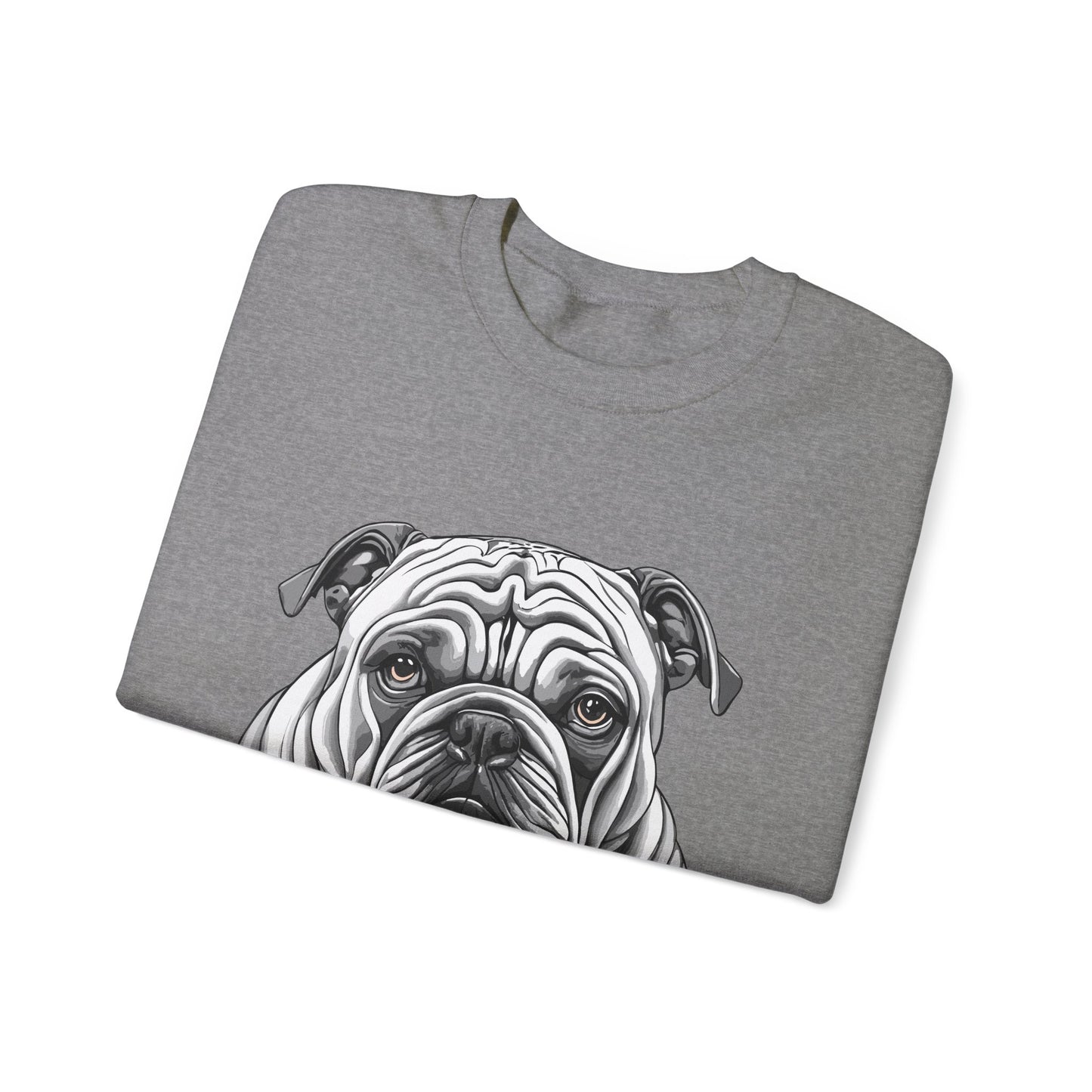 Bull Dog, Dog, Dog Lover, Unisex Heavy Blend™ Crewneck Sweatshirt